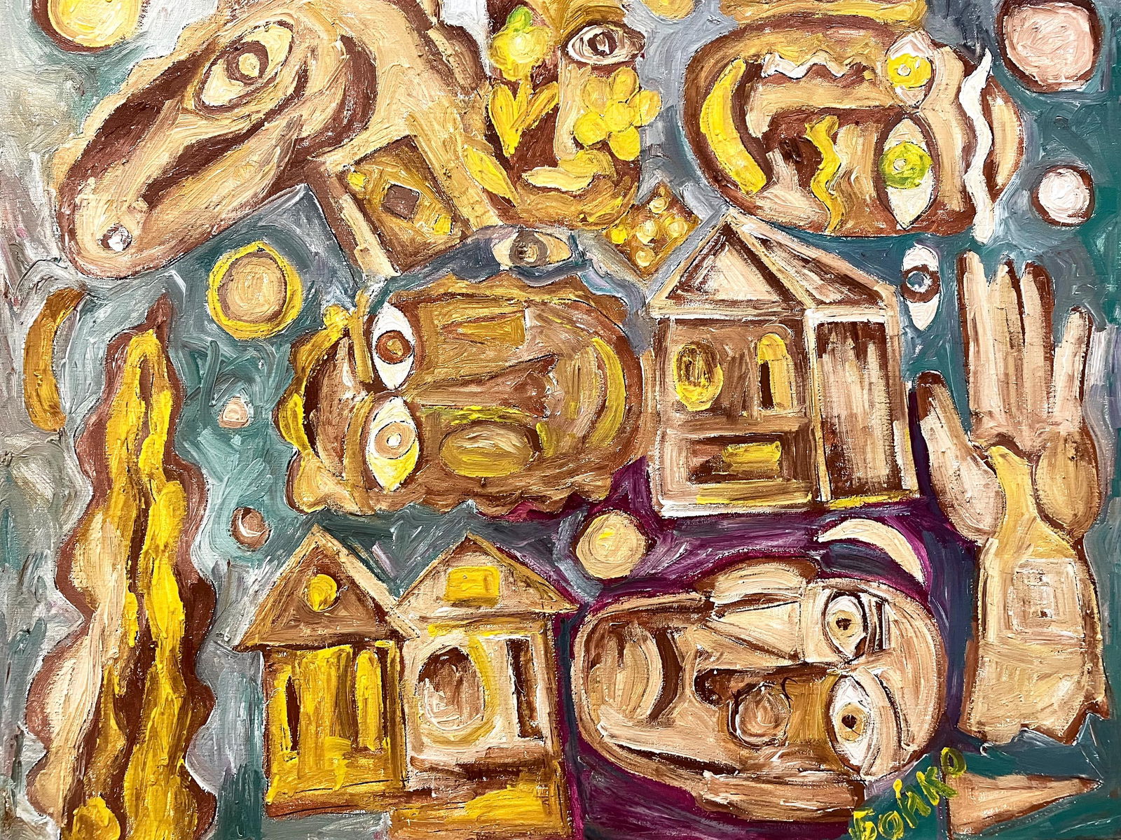 Greece - oil painting - 4