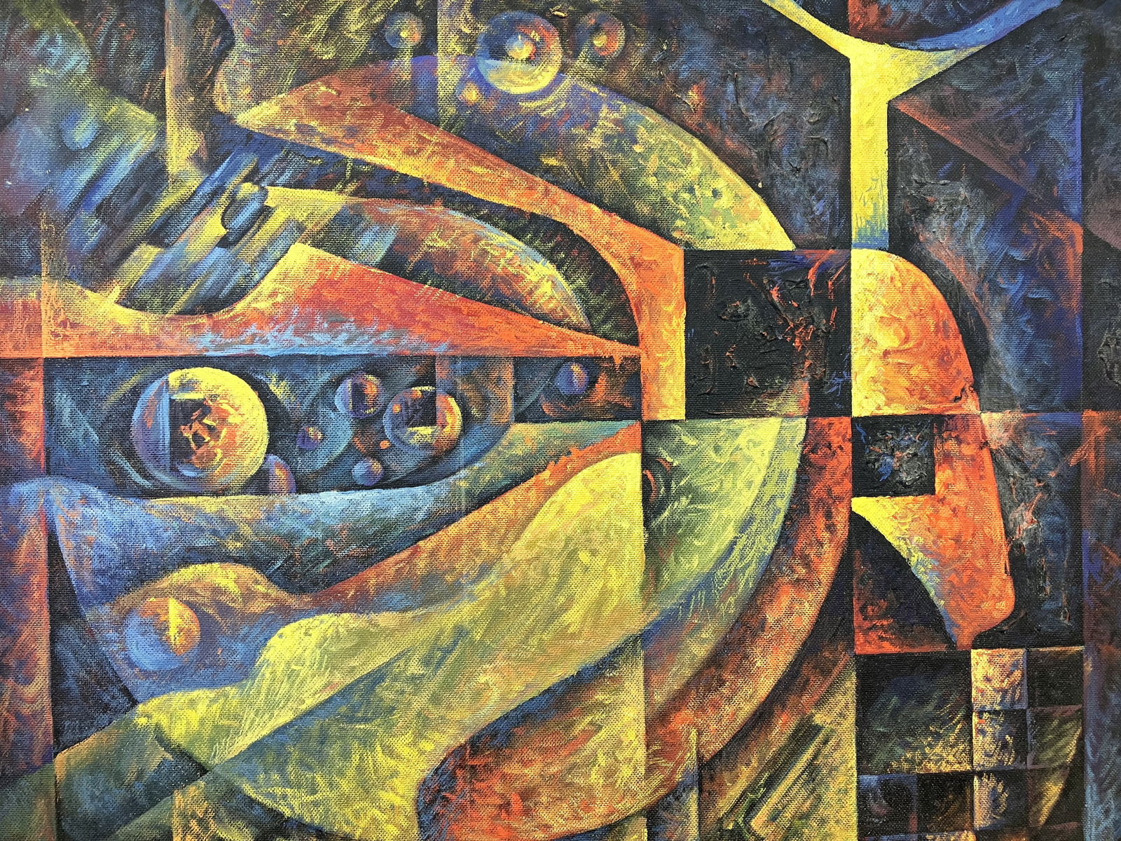 Stolen world - tempera on cardboard - 4