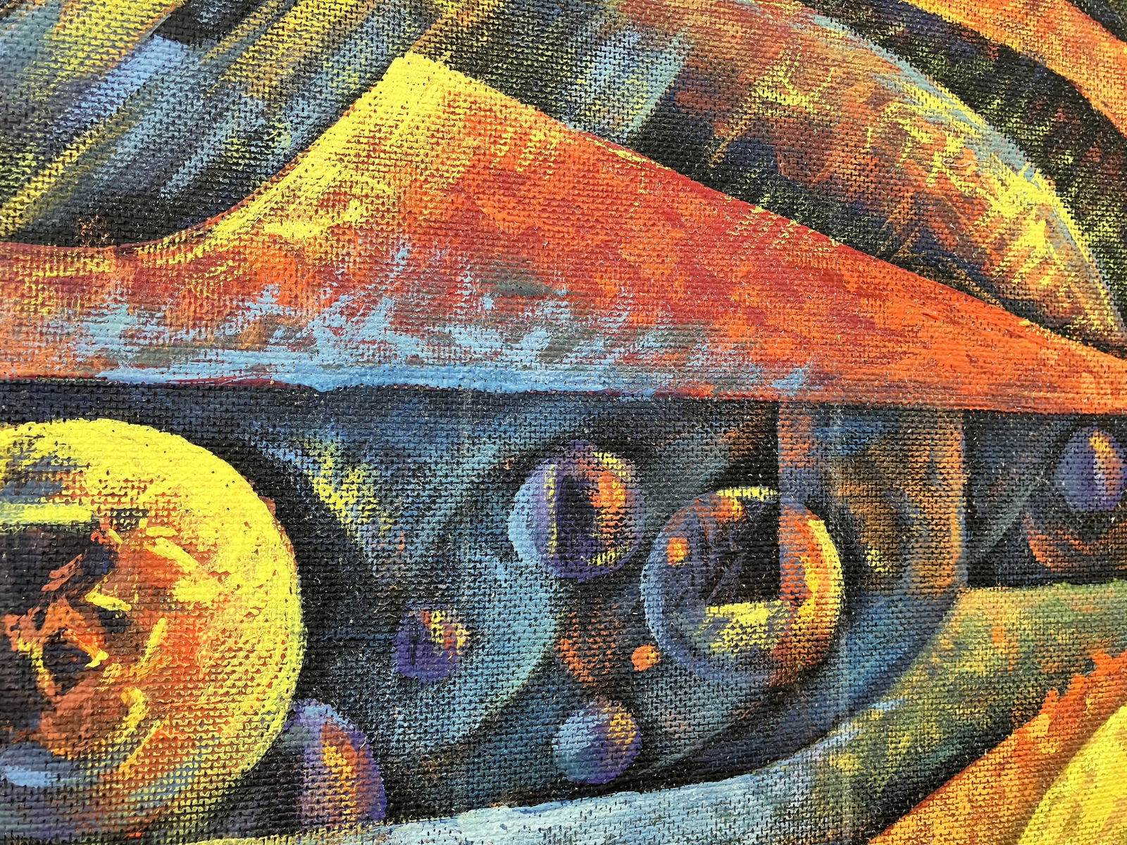 Stolen world - tempera on cardboard - 9