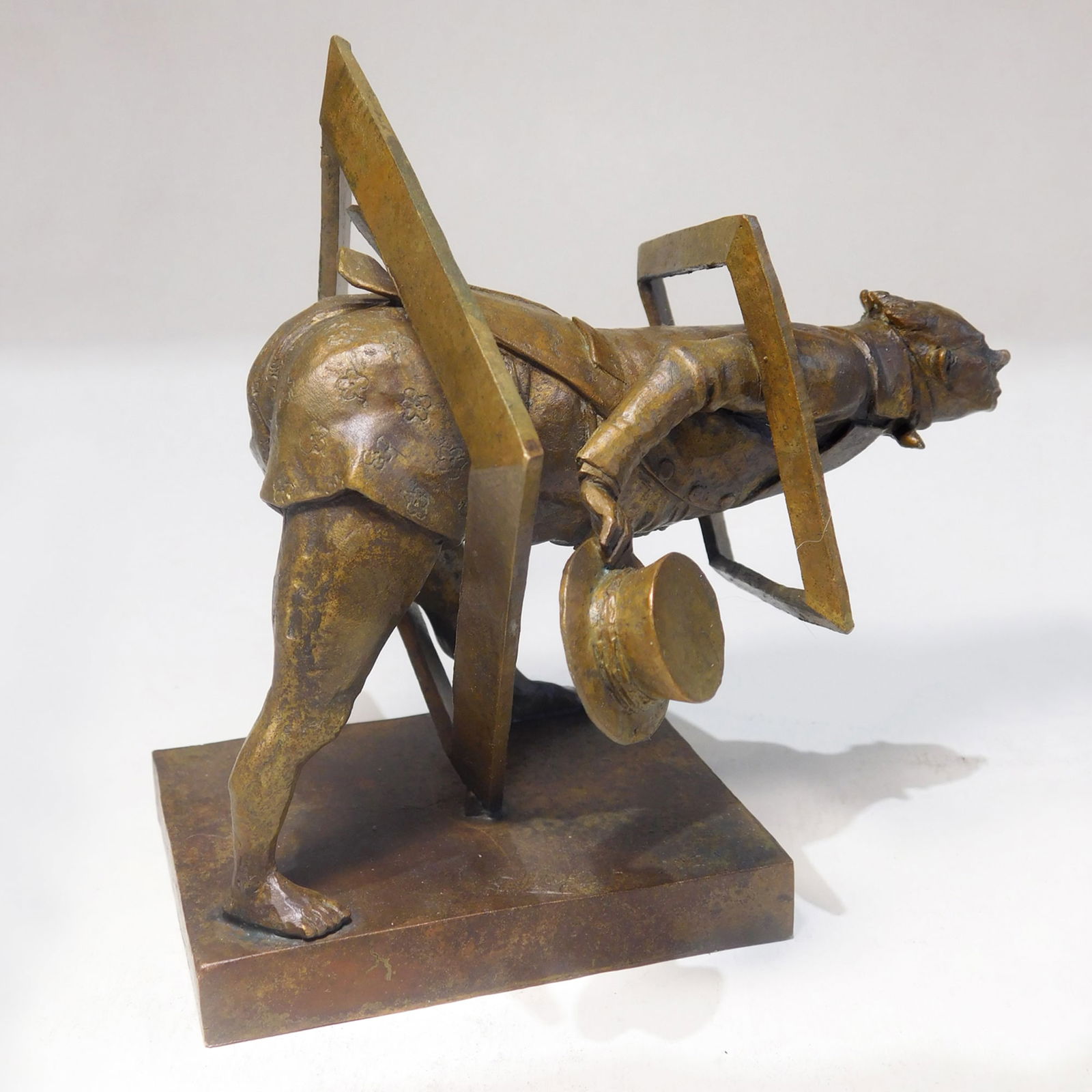 Going beyond - bronze sculpture - 3