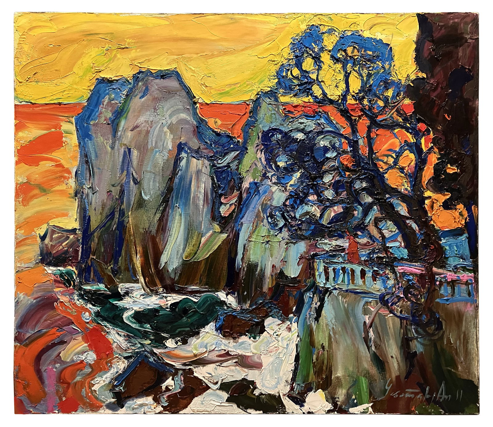 Visiting Chekhov - oil painting (1 of 5)