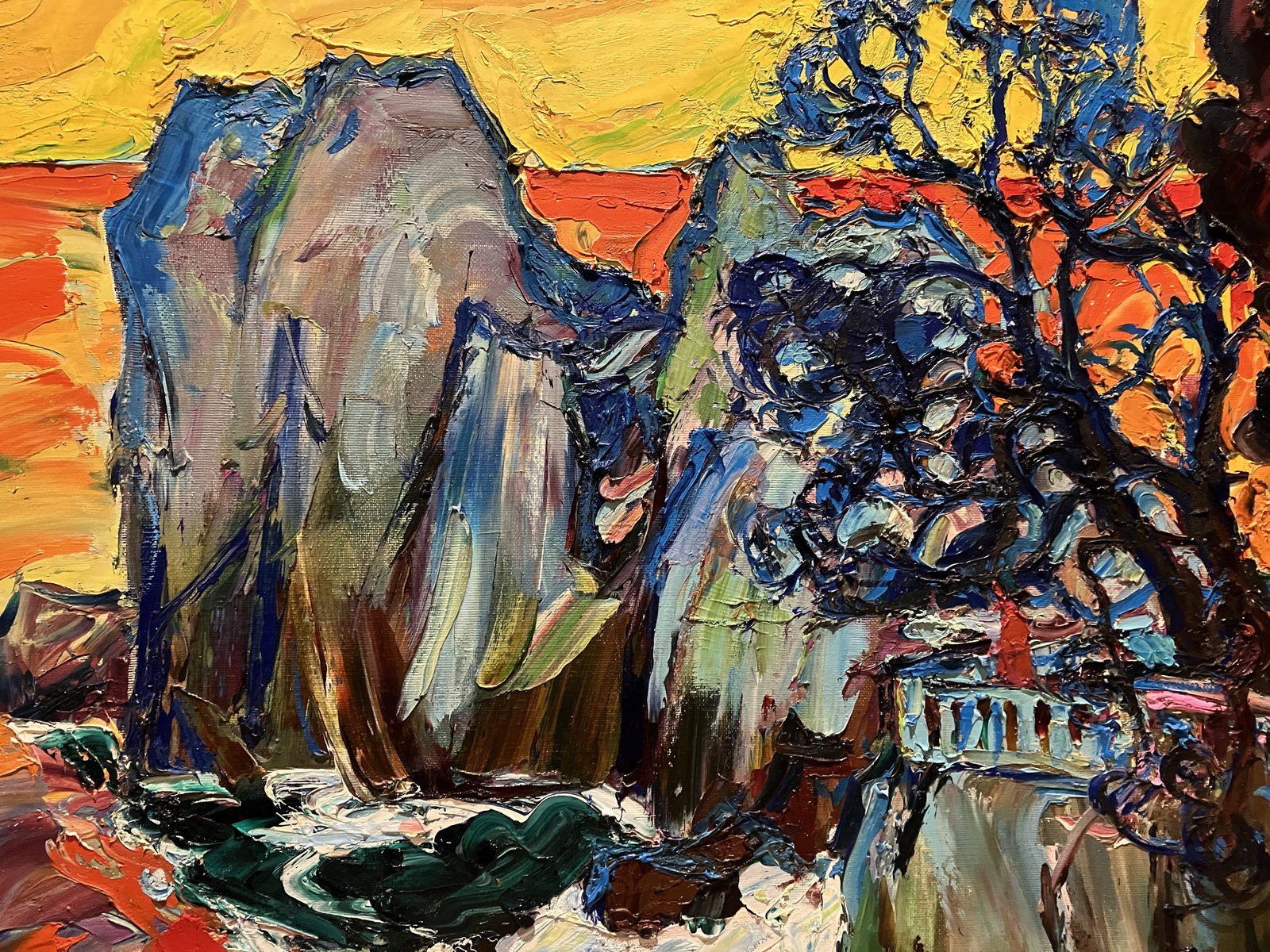 Visiting Chekhov - oil painting - 2