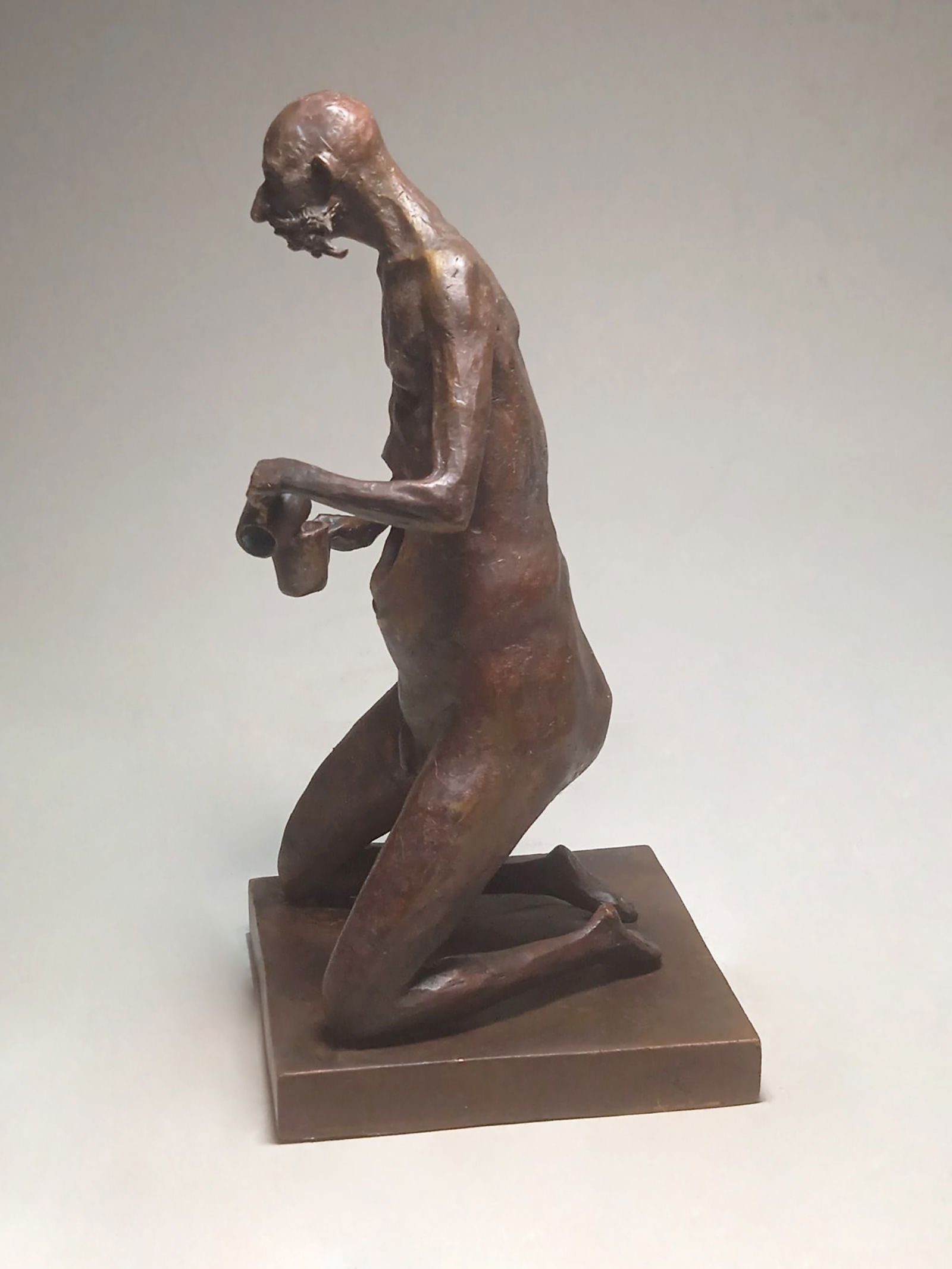 Philosopher - bronze sculpture: Title: Philosopher - bronze sculptureDescription: Artist: Shevchuk Dmitry Date/Period: 2024 Materials: Bronze Dimensions: 18 x 8 x 9 cm (7' x 4' x 4' in) Stamp: "D. Shevchuk". Circulation: 1/10.