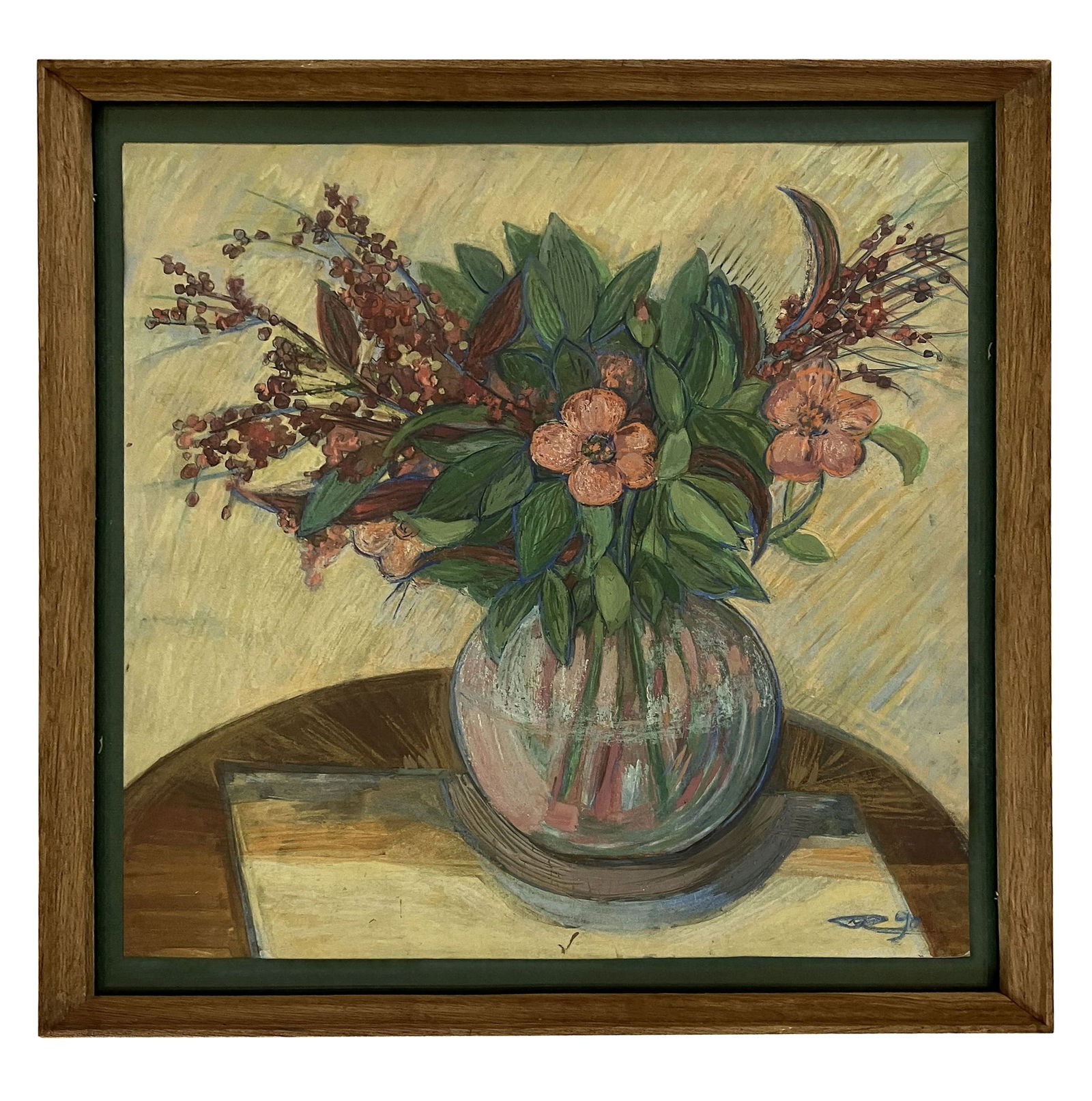 Still Life with a bouquet - oil painting (1 of 5)