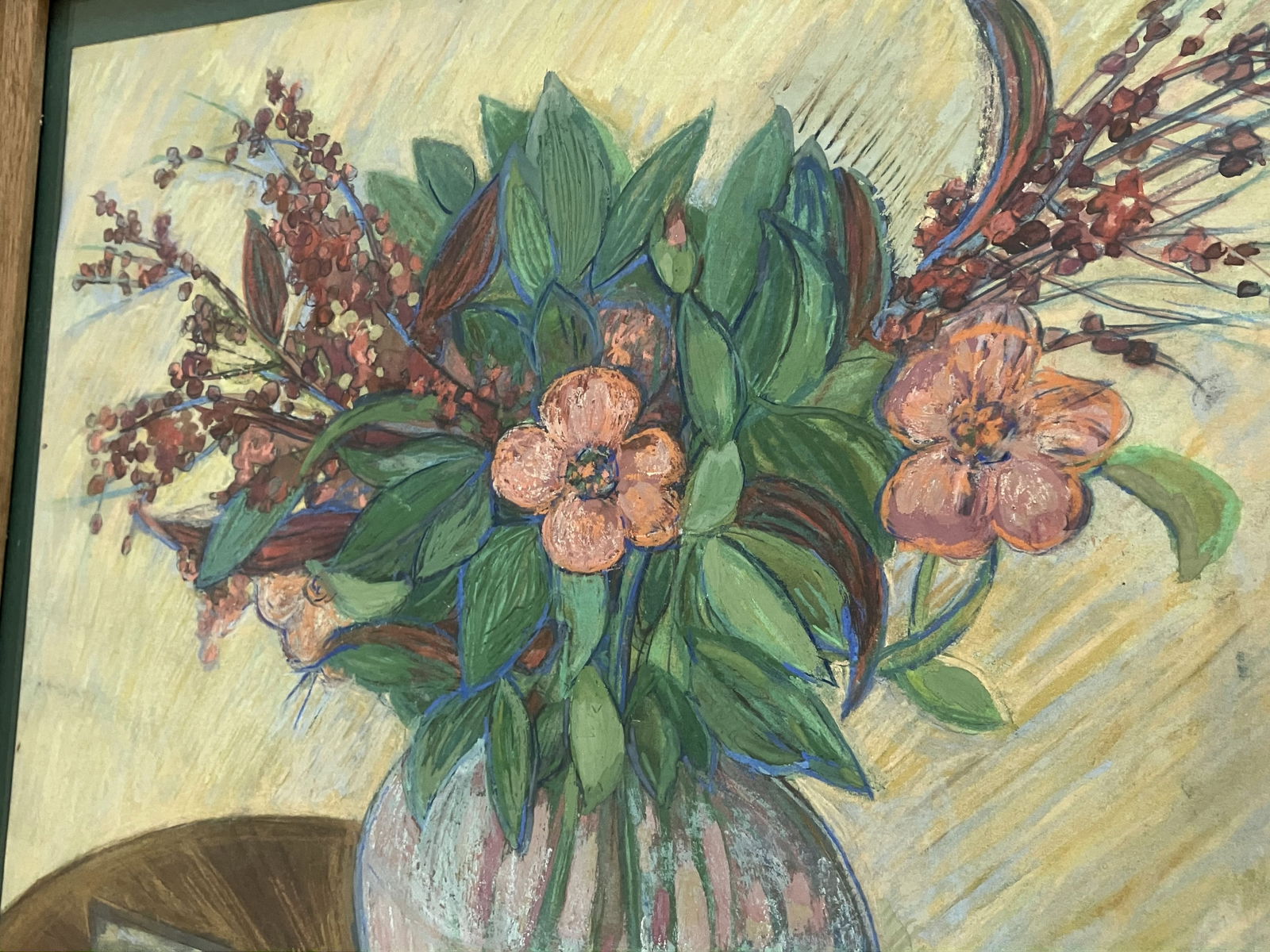 Still Life with a bouquet - oil painting - 3