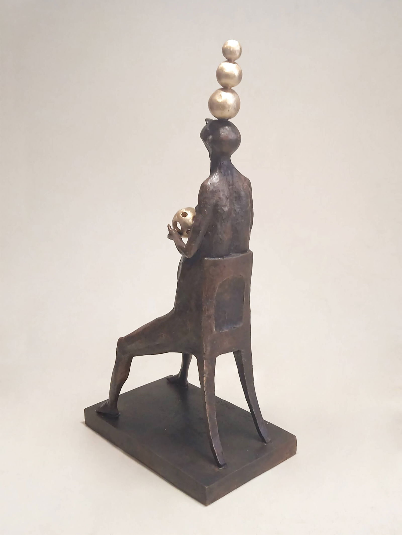 Finding balance - bronze sculpture - 2