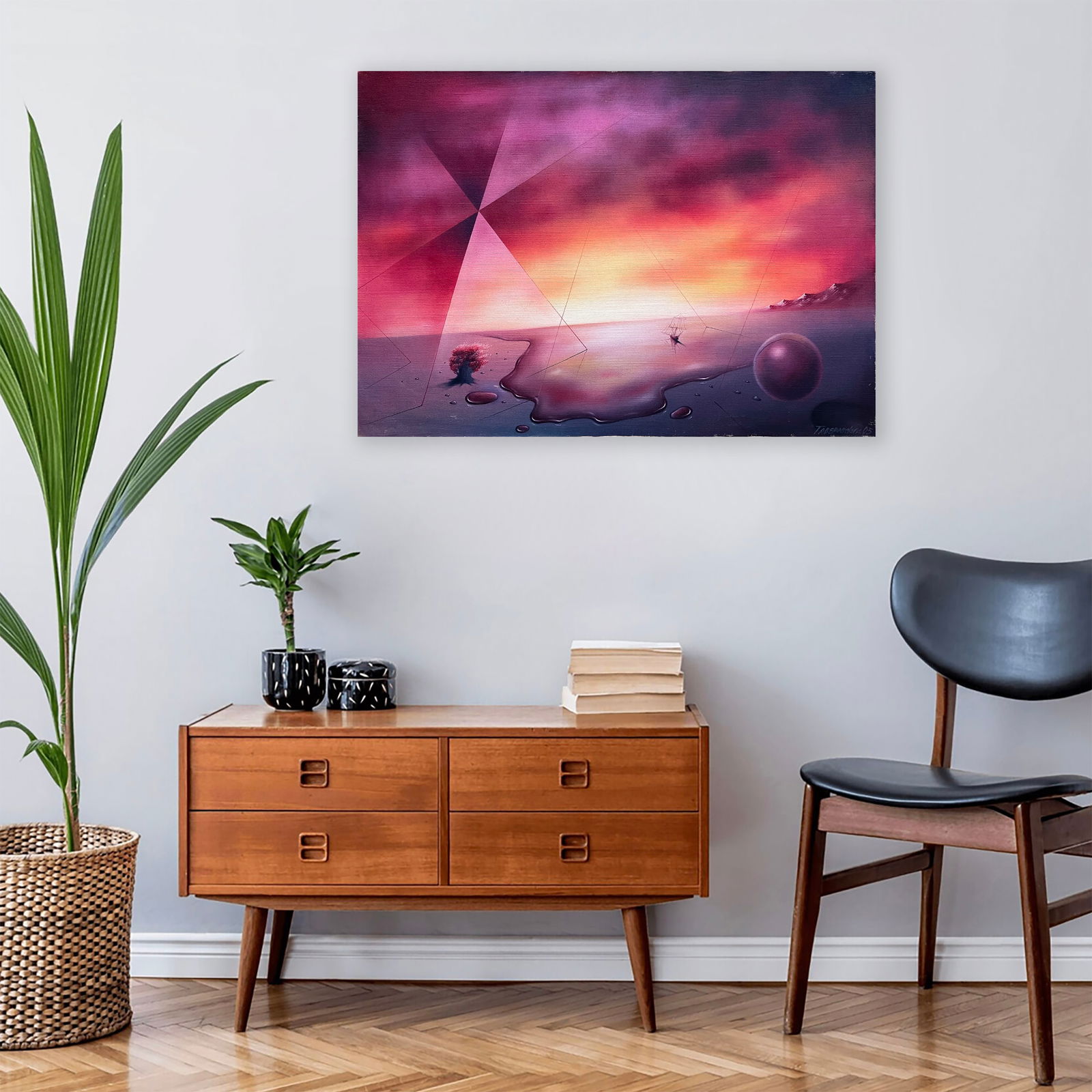 Surreal landscape - oil painting - 3