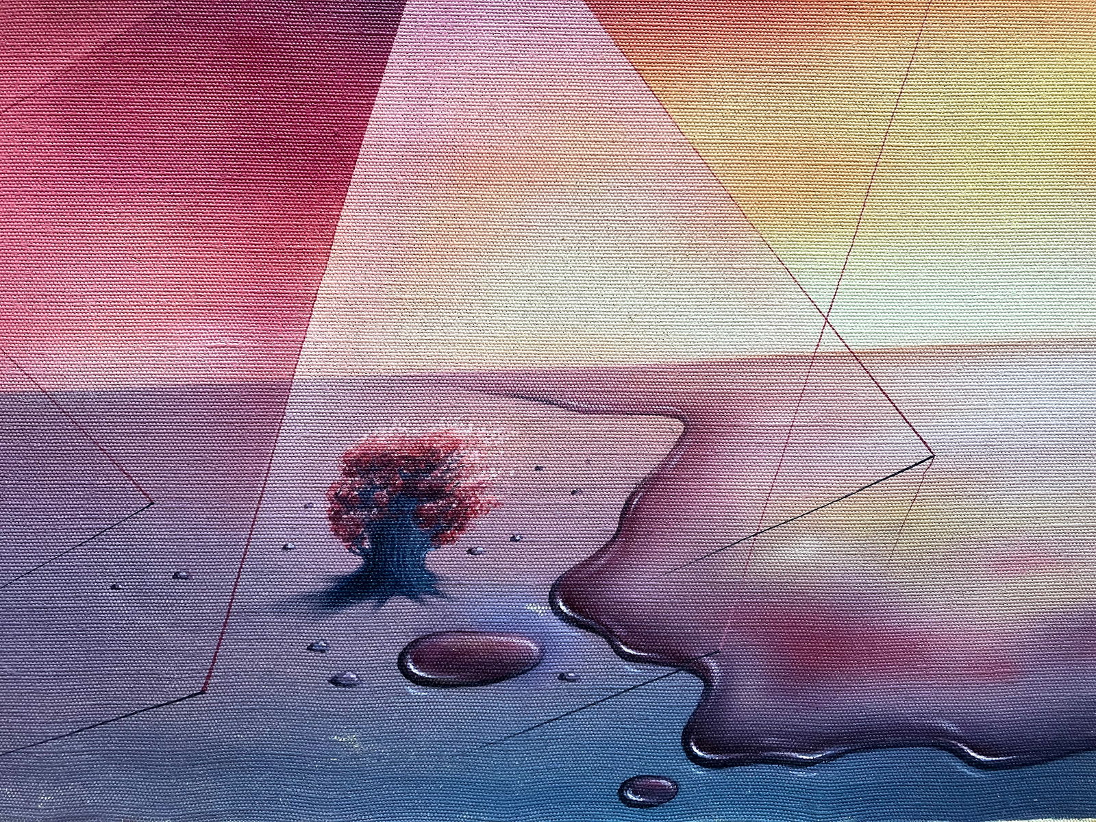 Surreal landscape - oil painting - 4