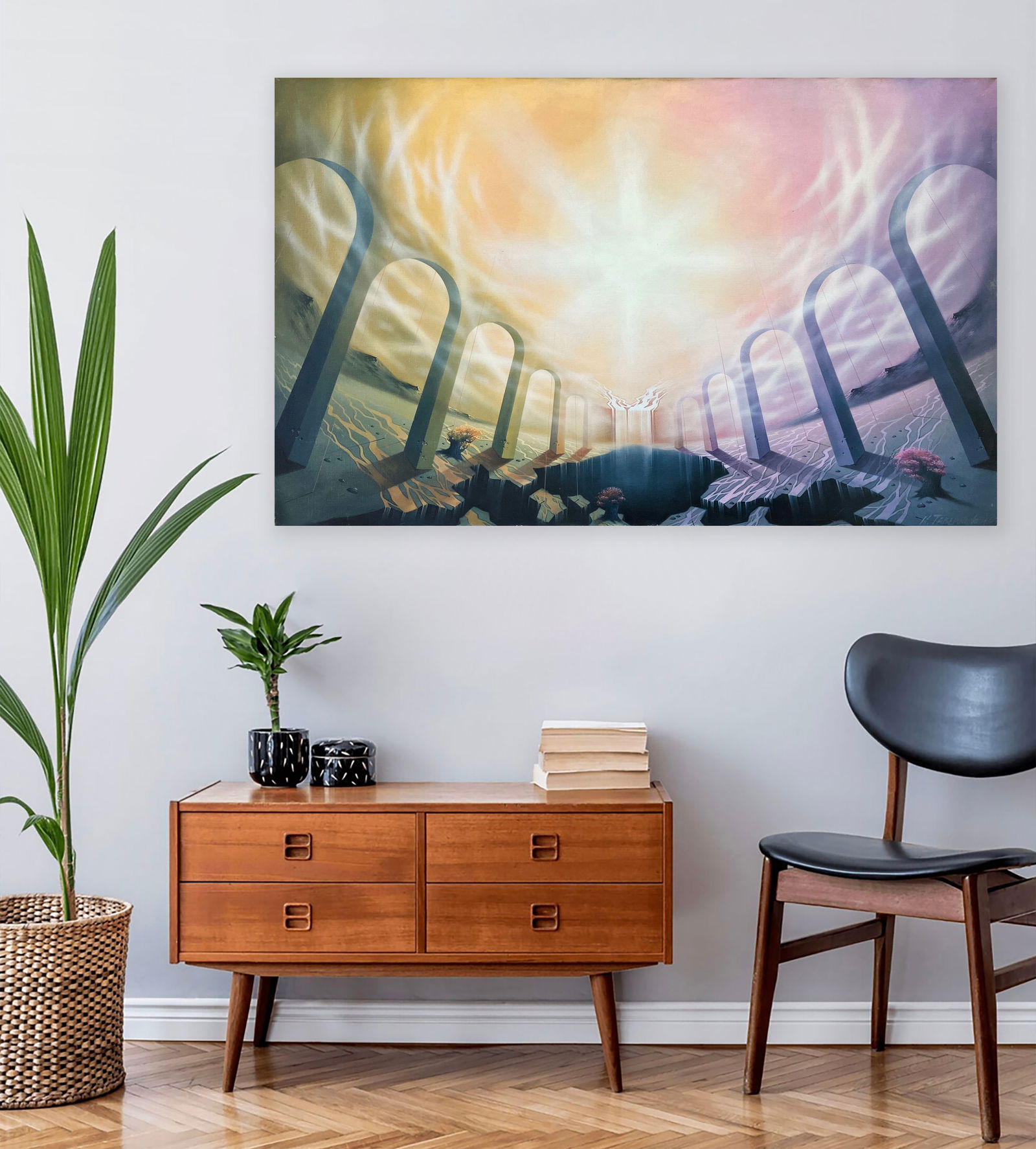 The ephemeral gate - oil painting - 2