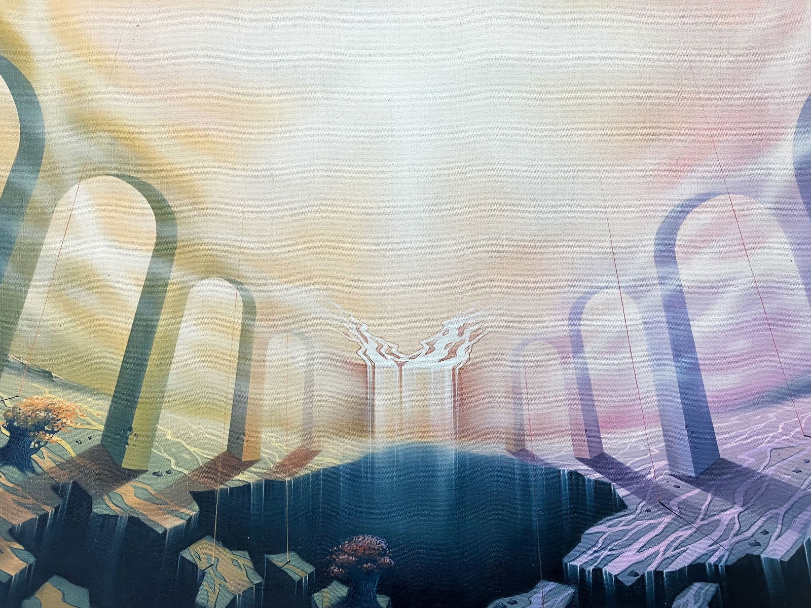 The ephemeral gate - oil painting - 5