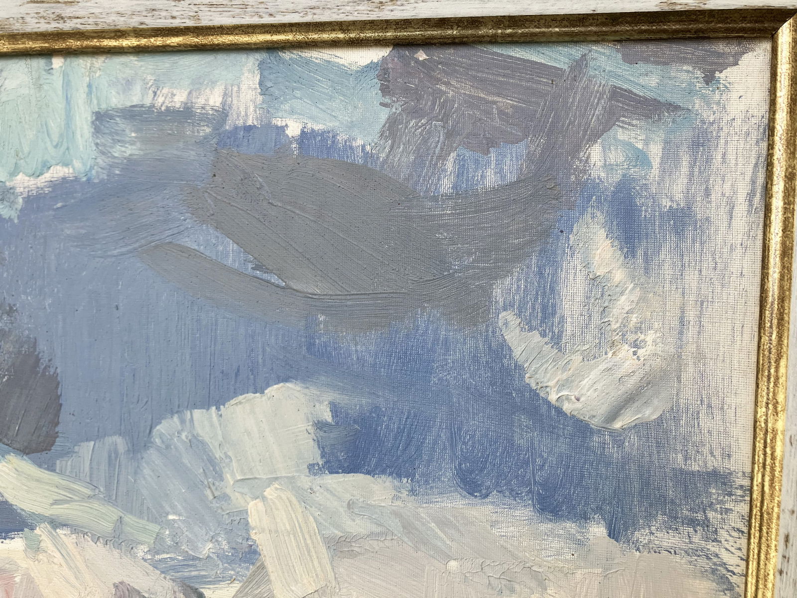 Sea. Cloudy, stormy - oil painting - 10