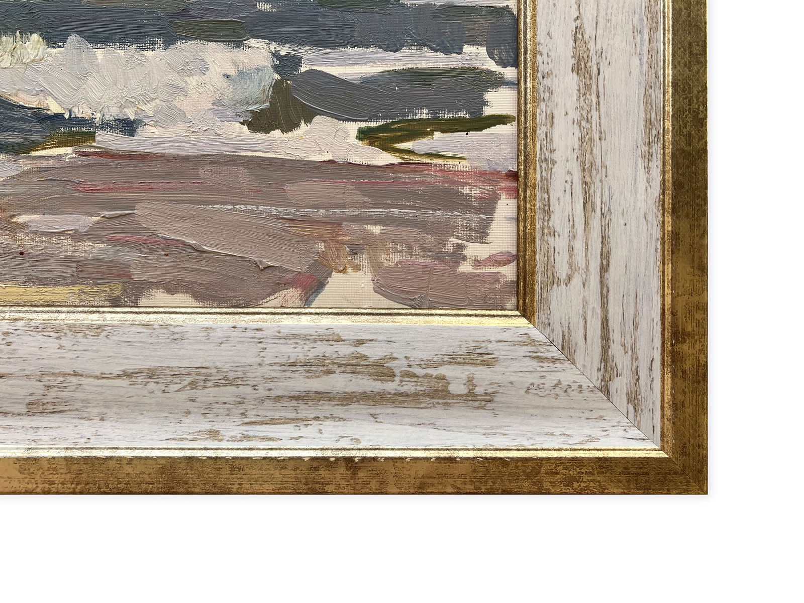 Sea. Cloudy, stormy - oil painting - 5