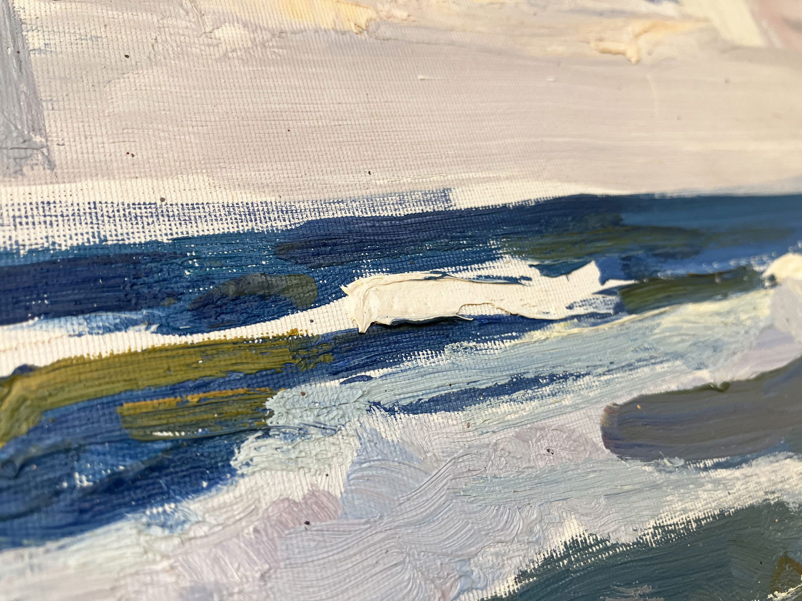 Sea. Cloudy, stormy - oil painting - 8