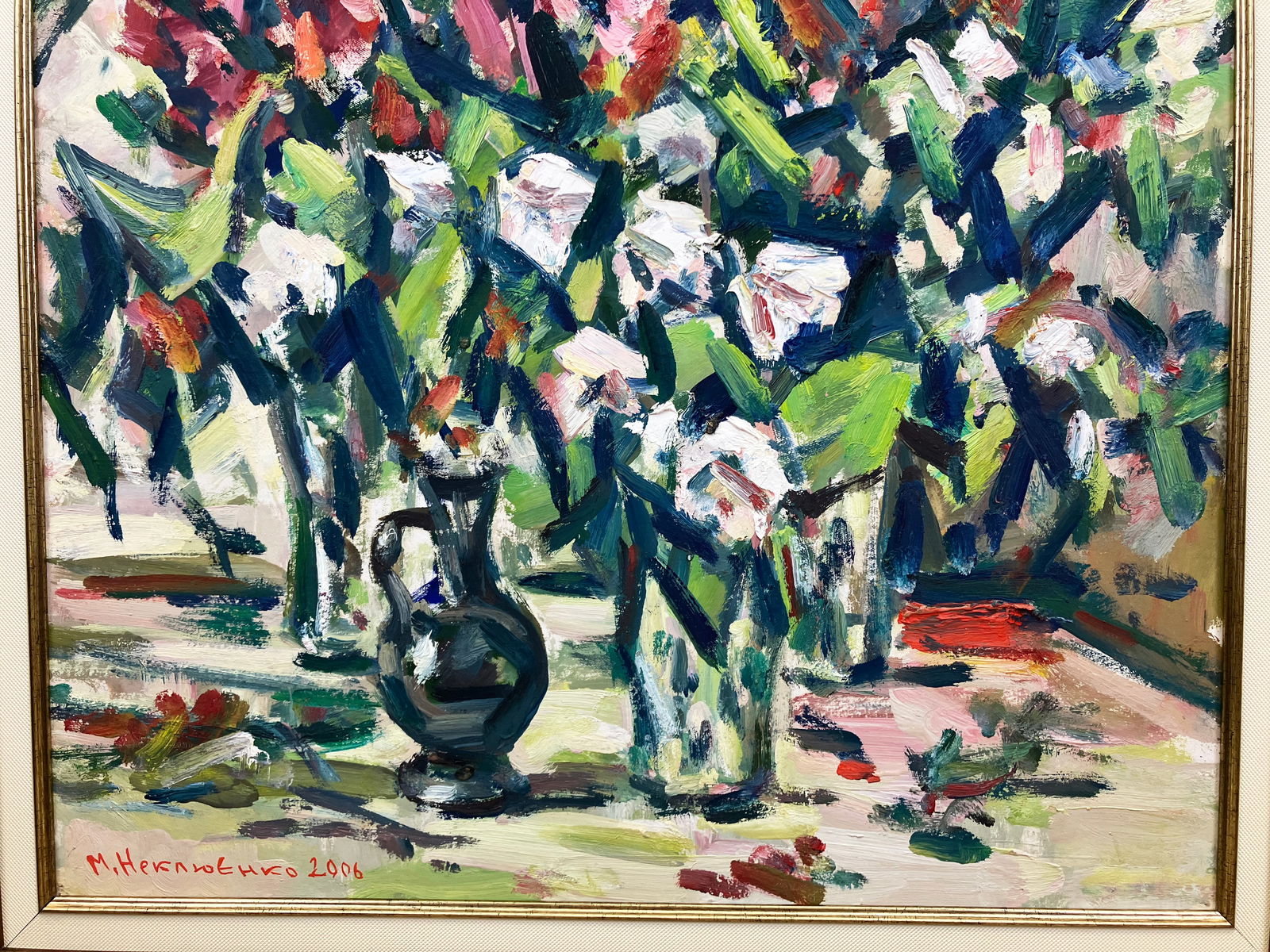 Still life with flowers - oil painting - 8