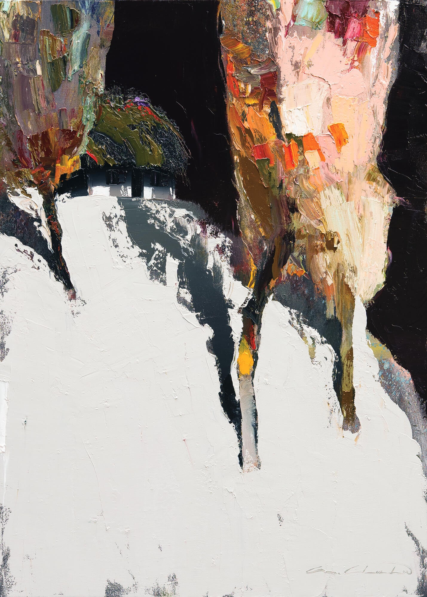 Violet. House of Ivan Kramskoi - oil painting - 11