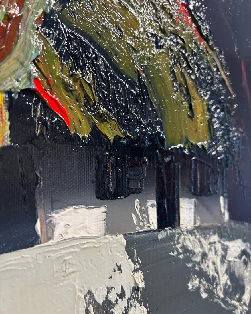 Violet. House of Ivan Kramskoi - oil painting - 2