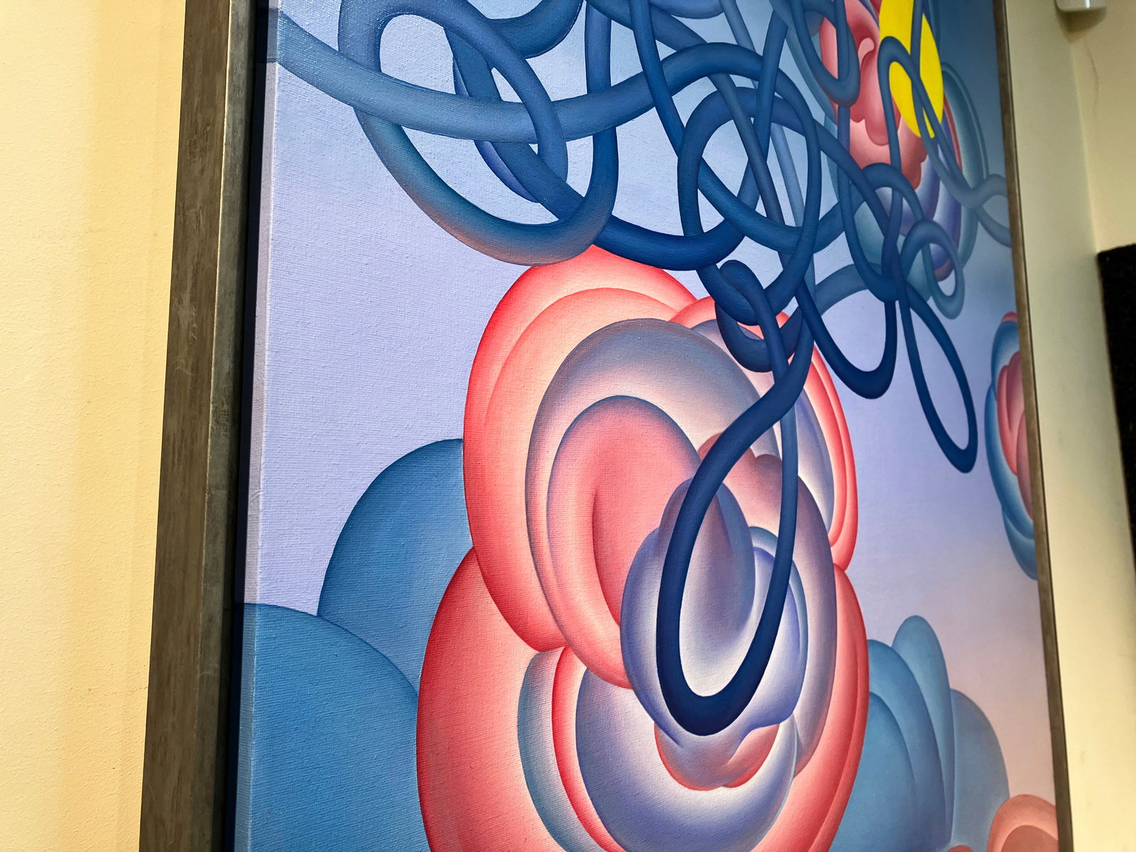 Cloudy journey of the hummingbird - oil painting - 10