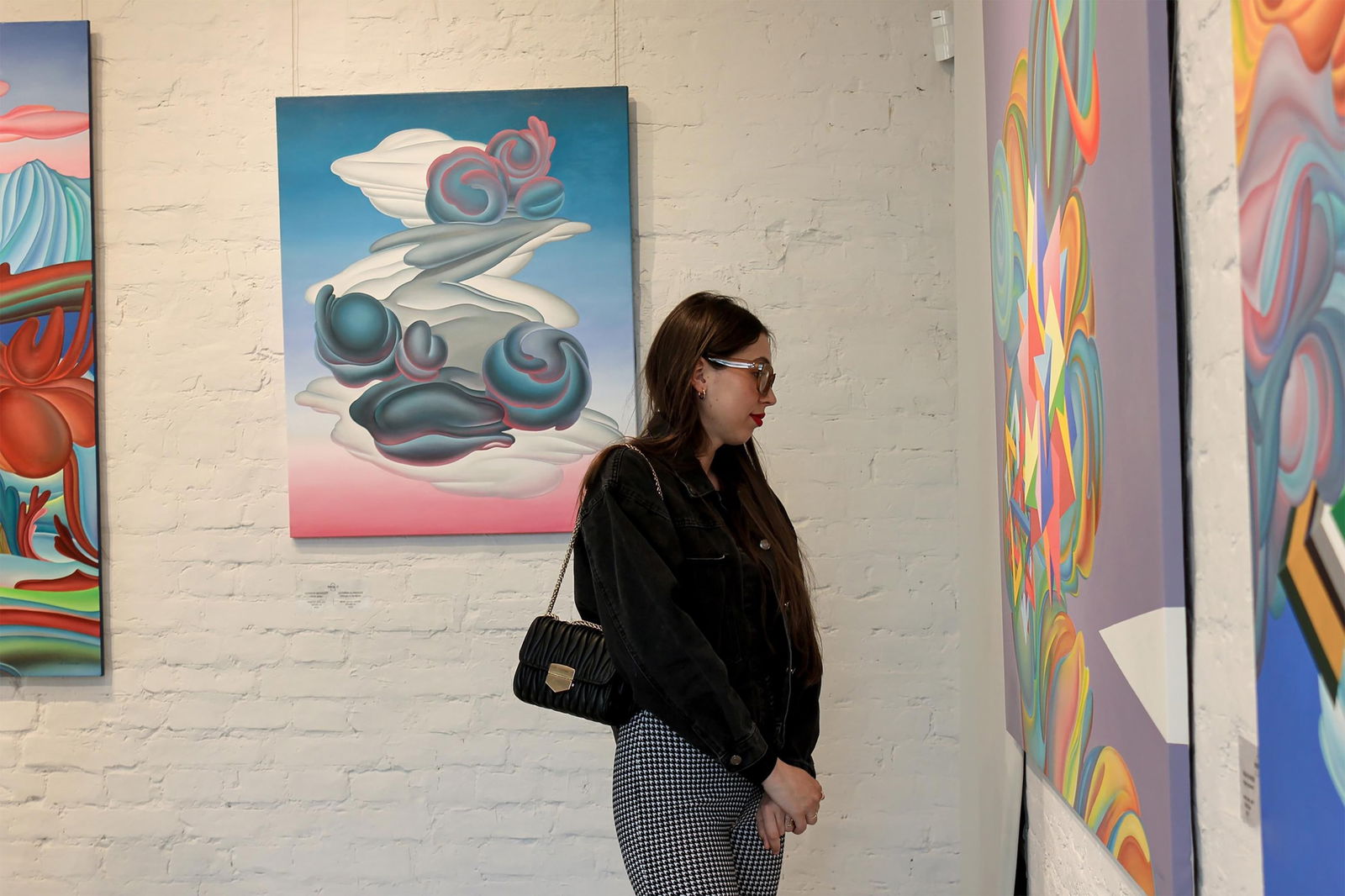 Cloudy journey of the hummingbird - oil painting - 3