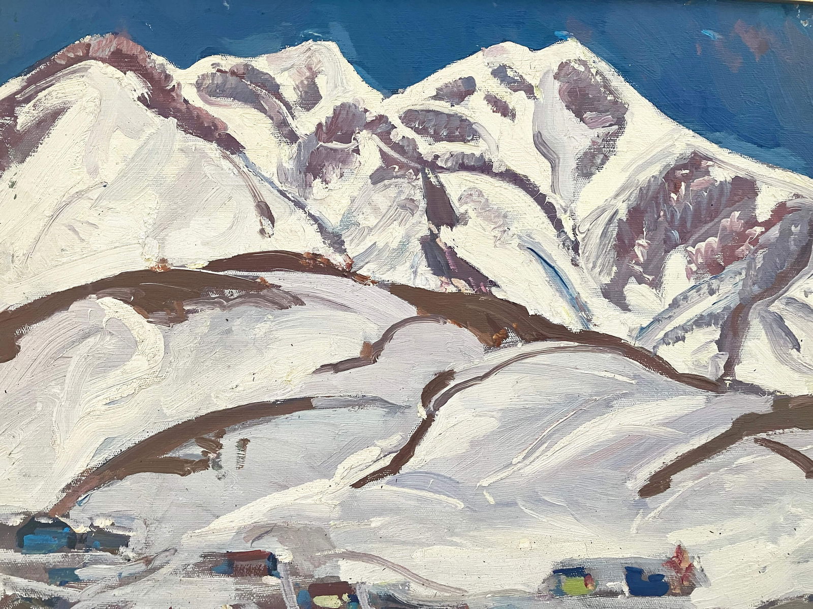 Kamchatka hills - oil painting - 2
