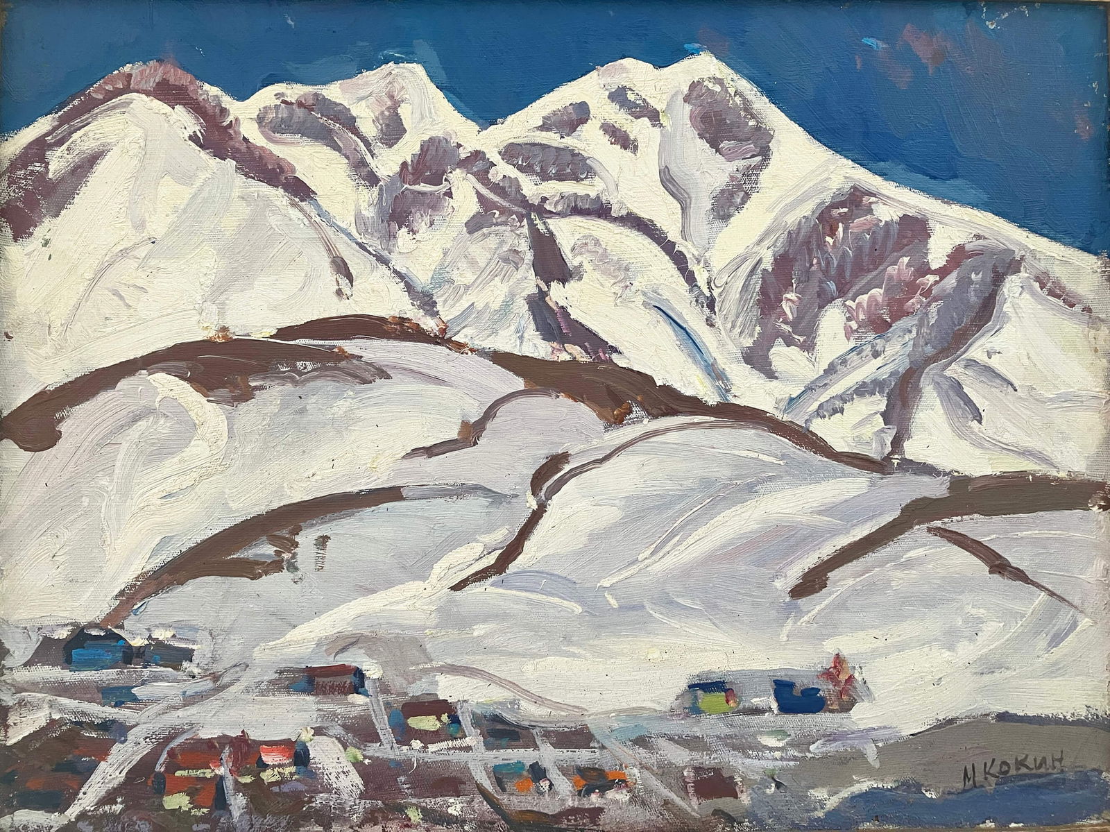 Kamchatka hills - oil painting - 8