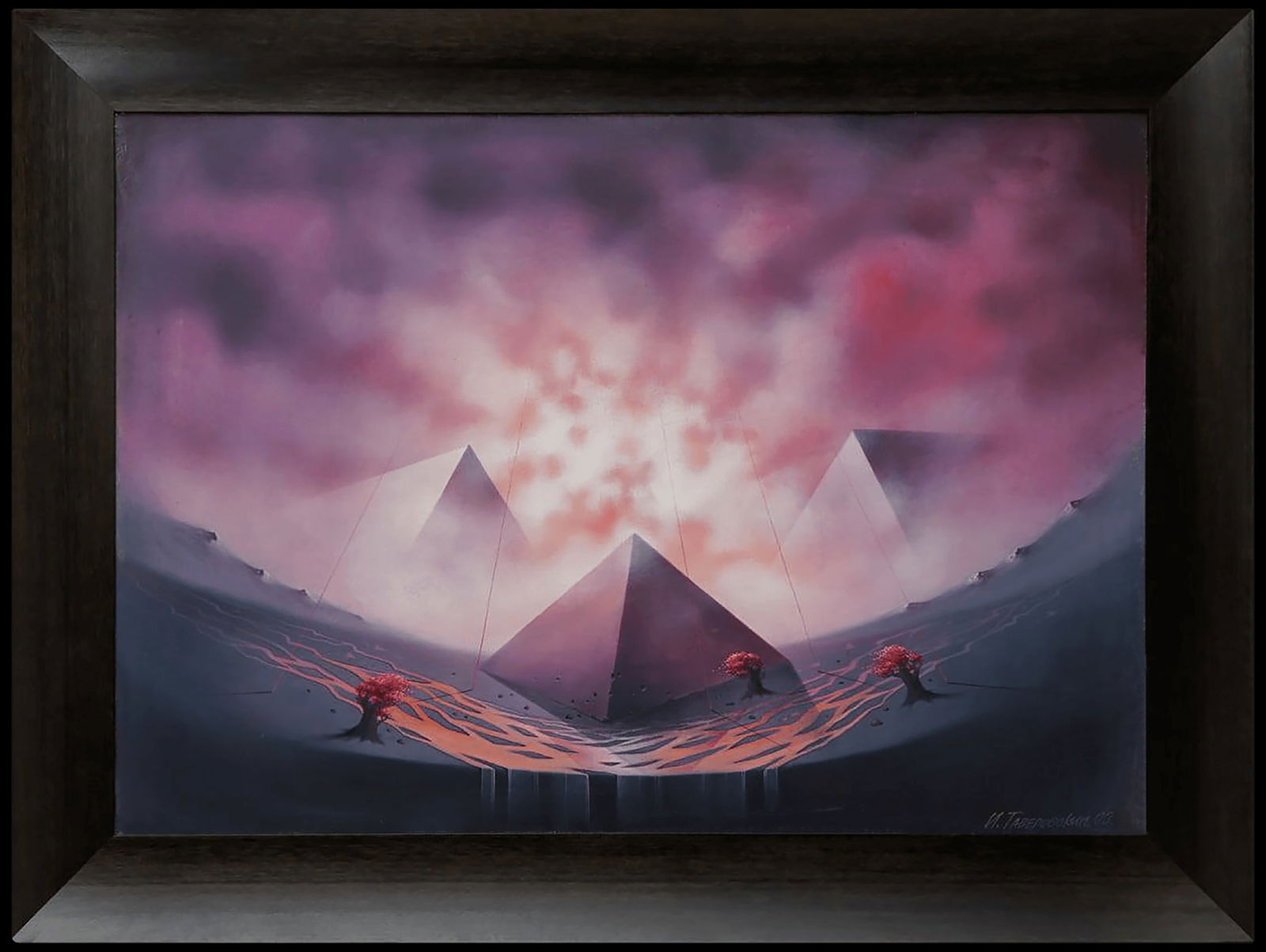 Metamorphosis - oil painting: Title: Metamorphosis - oil paintingDescription: Artist: Taverovsky Igor Date/Period: 2003 Materials: Oil on canvas Dimensions: 110 x 75 cm (43" x 29") Wooden frame. Certificate of authenticity