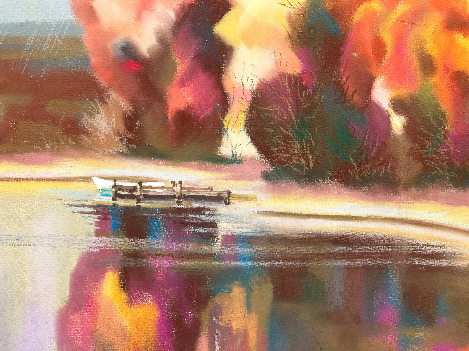 Sunset fire - pastel - 4