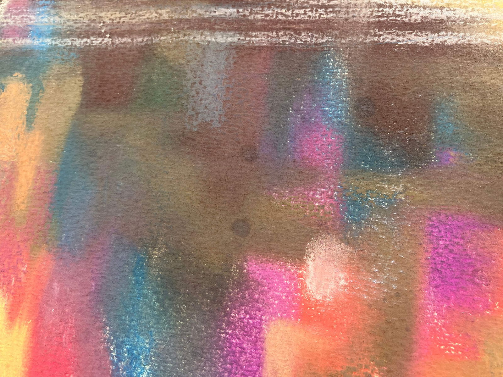 Sunset fire - pastel - 9