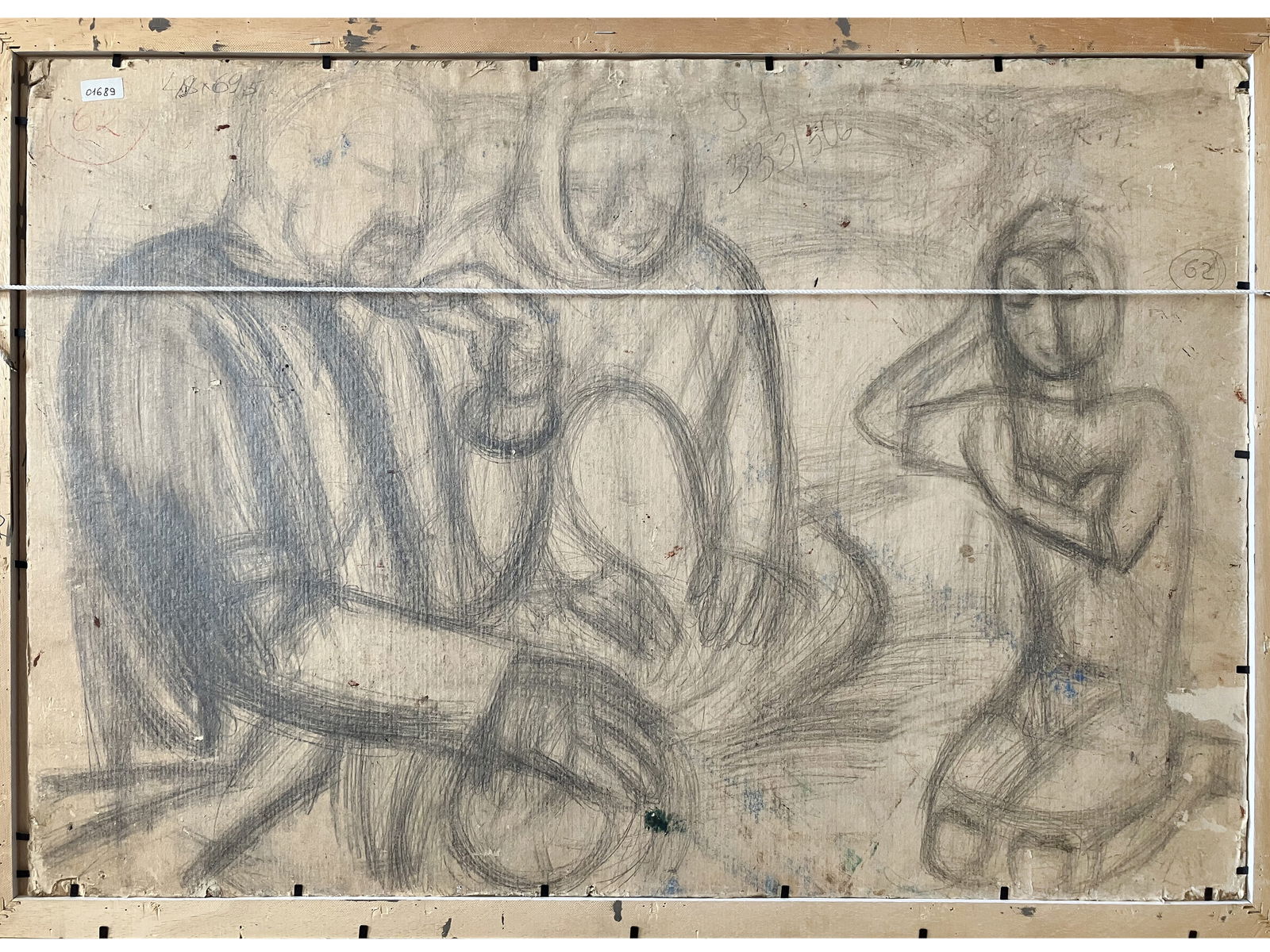 Feeding horses - oil painting - 5