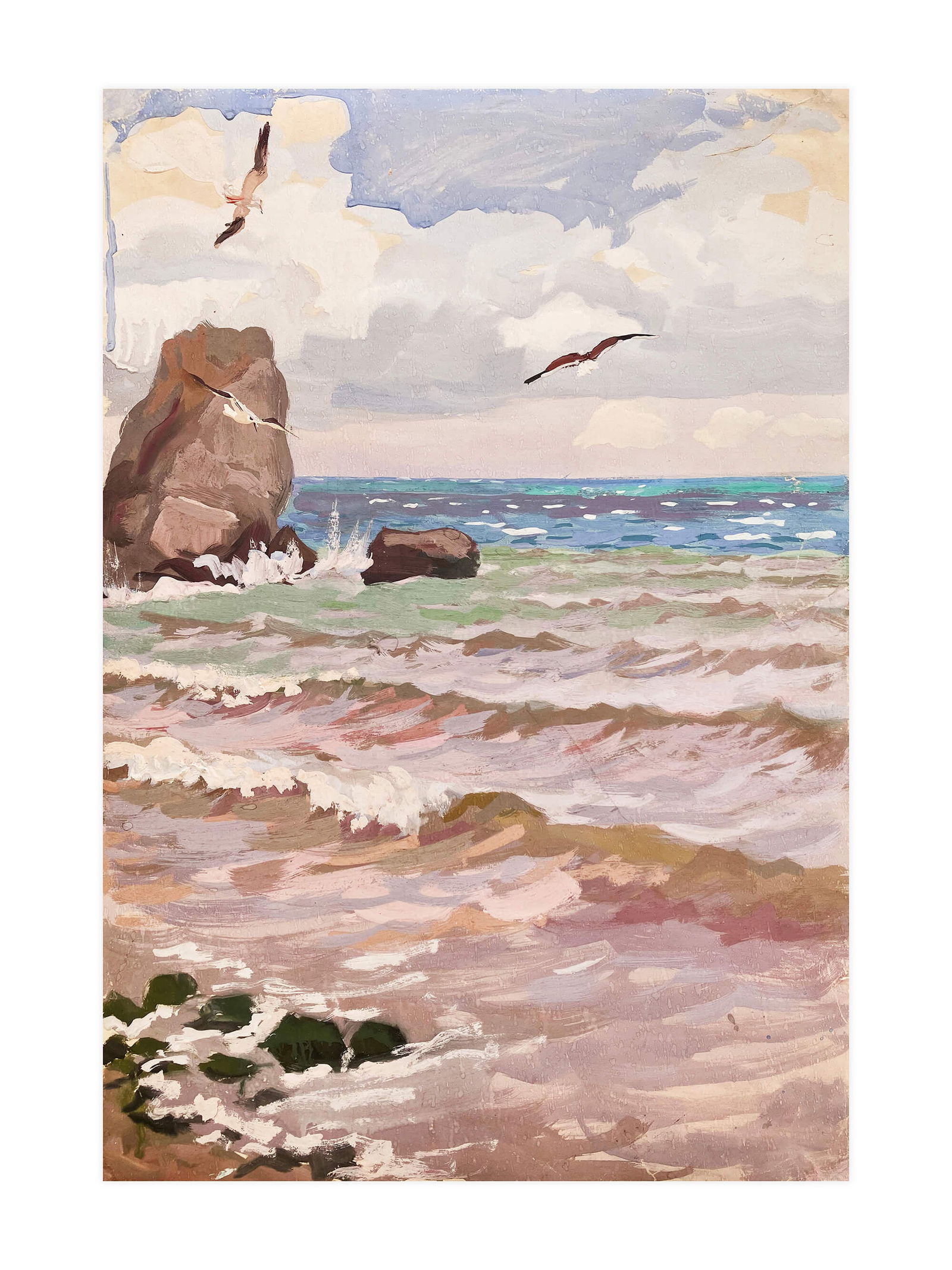 By the sea - watercolor (1 of 10)