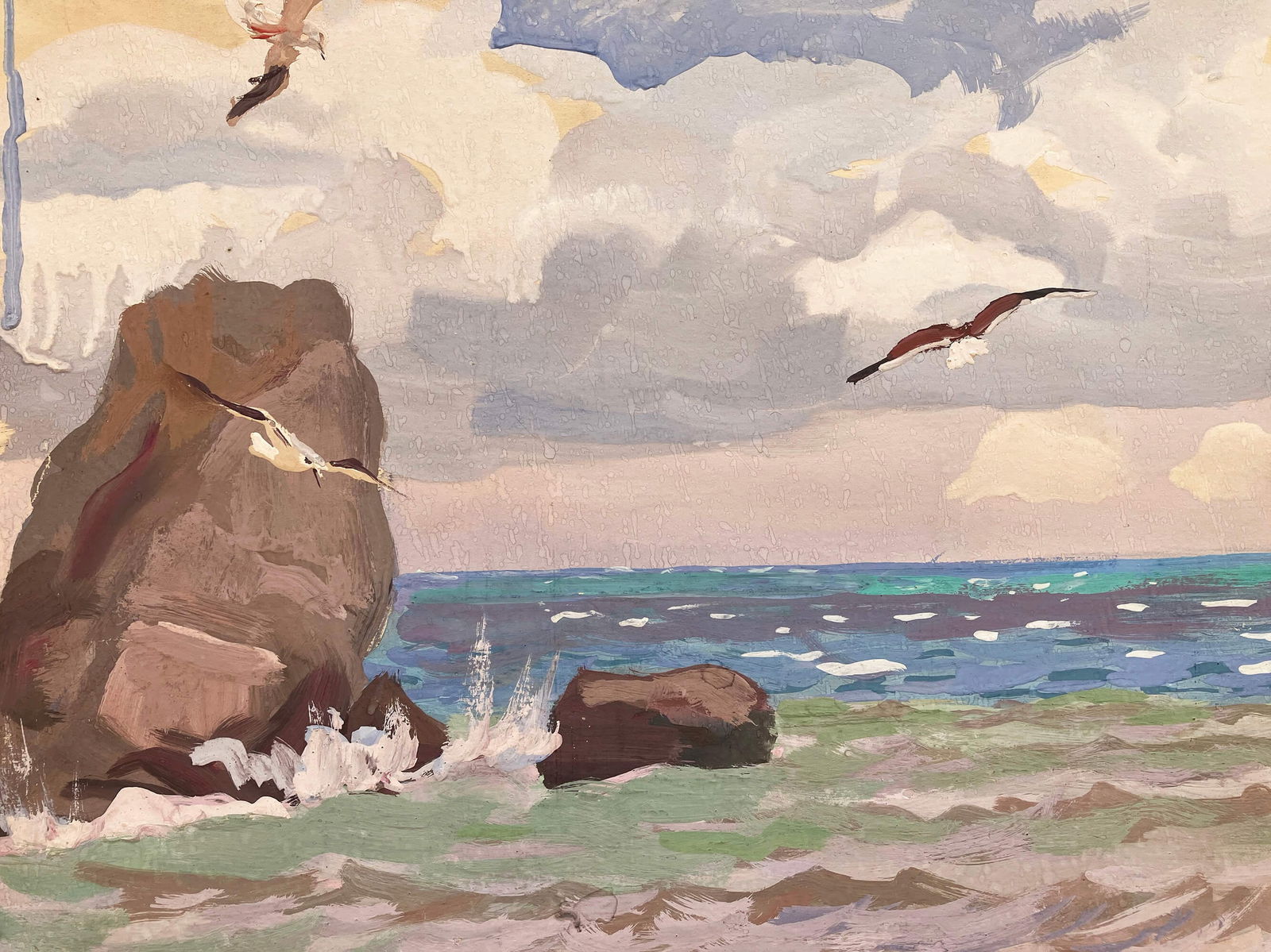 By the sea - watercolor - 9