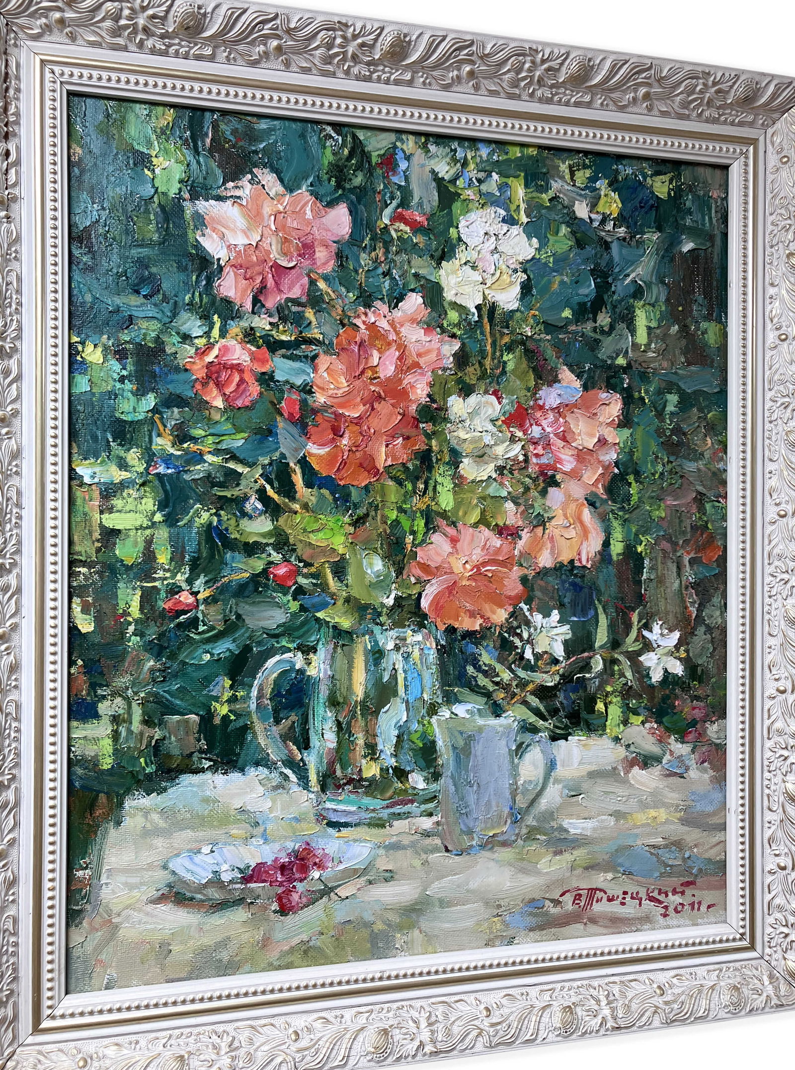 Rose in the Sun - oil painting - 4