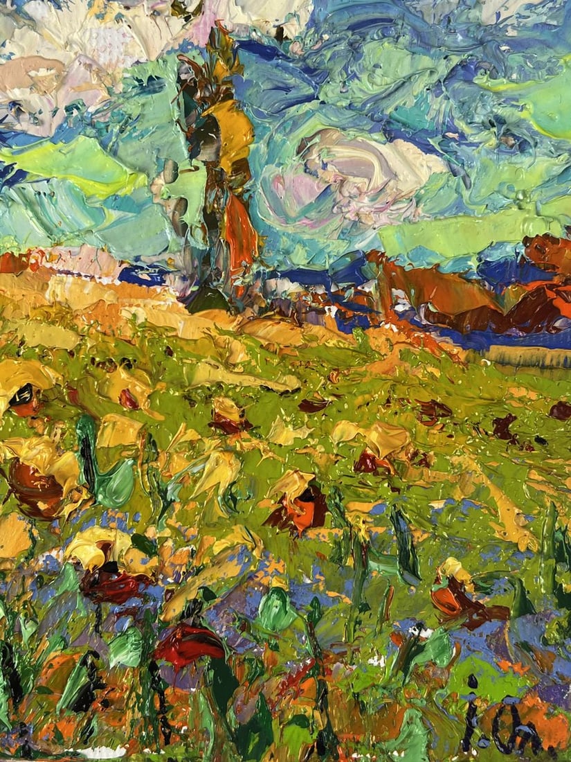 Oil painting A warm summer day in the field Oleksiy Ivanyuk - 10