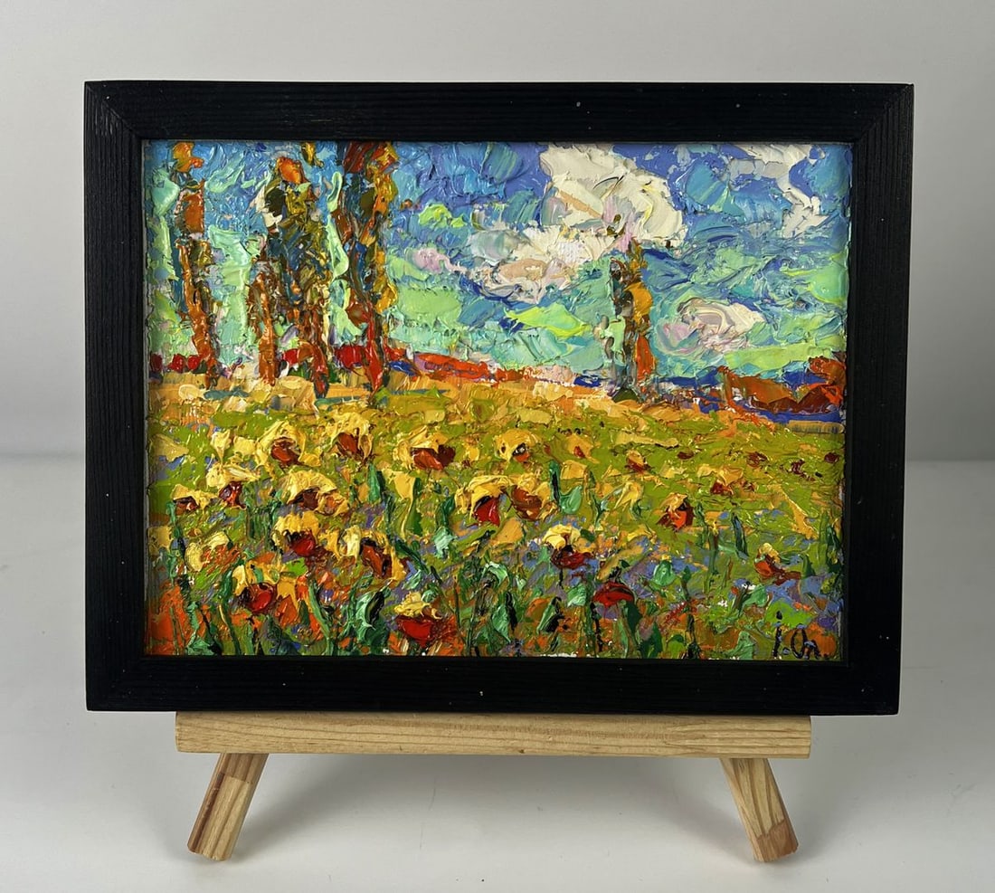 Oil painting A warm summer day in the field Oleksiy Ivanyuk: Title: Oil painting A warm summer day in the field Oleksiy Ivanyuk Description: NoAAA6292*** ABOUT THIS PAINTING *** * TITLE: "A warm summer day in the field" * ARTISTS: Oleksiy Ivanyuk * SIZE: 15x20