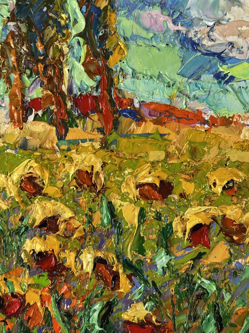 Oil painting A warm summer day in the field Oleksiy Ivanyuk - 5