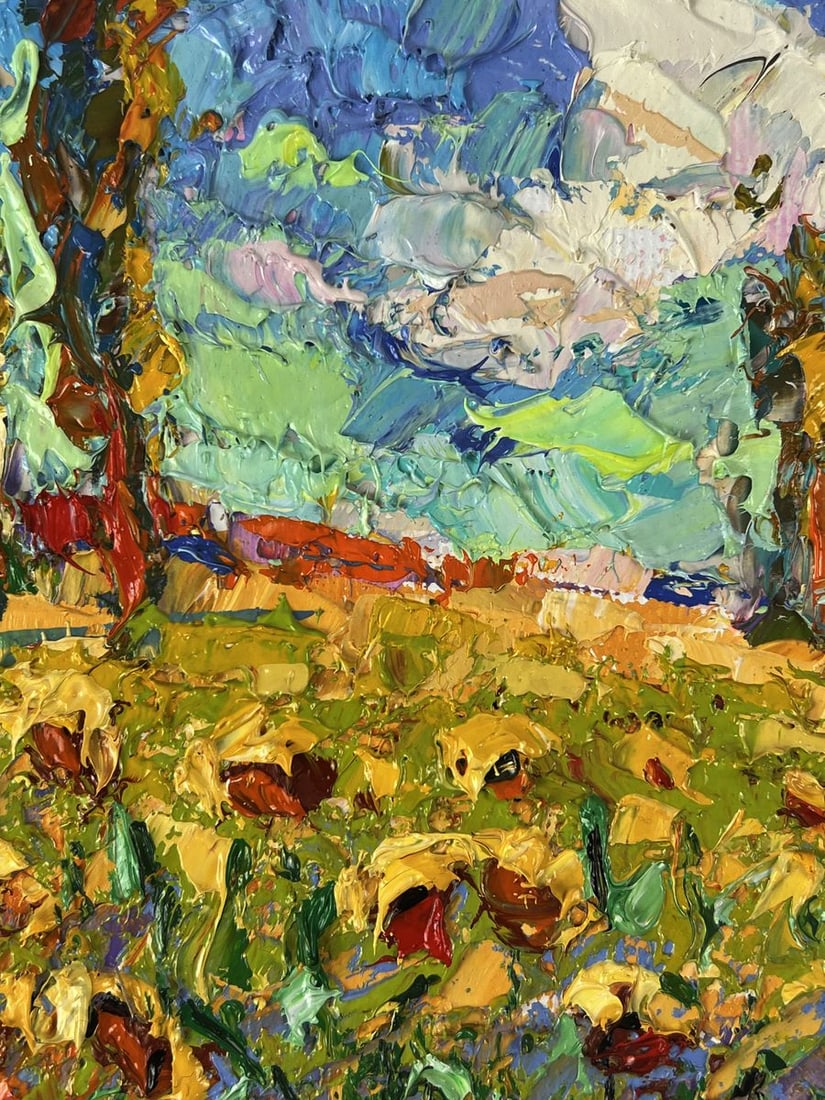 Oil painting A warm summer day in the field Oleksiy Ivanyuk - 6
