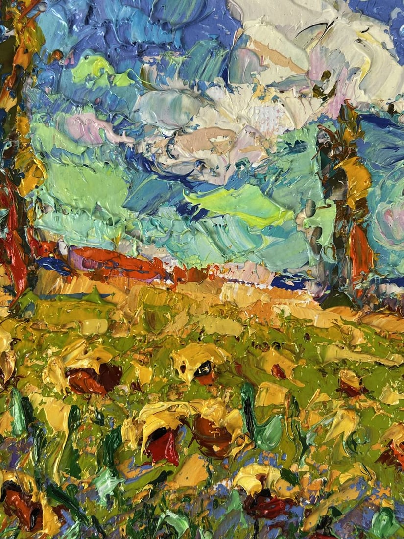Oil painting A warm summer day in the field Oleksiy Ivanyuk - 7