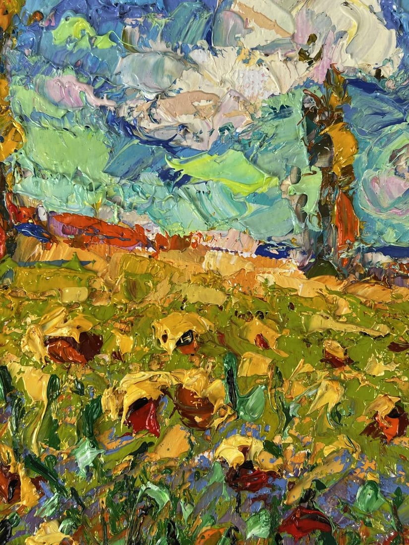 Oil painting A warm summer day in the field Oleksiy Ivanyuk - 8