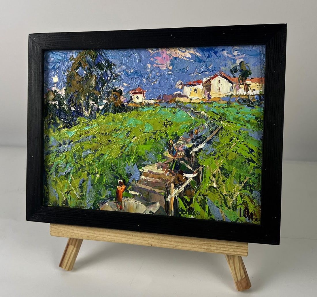 Oil painting The path leading to the city Oleksiy Ivanyuk - 2