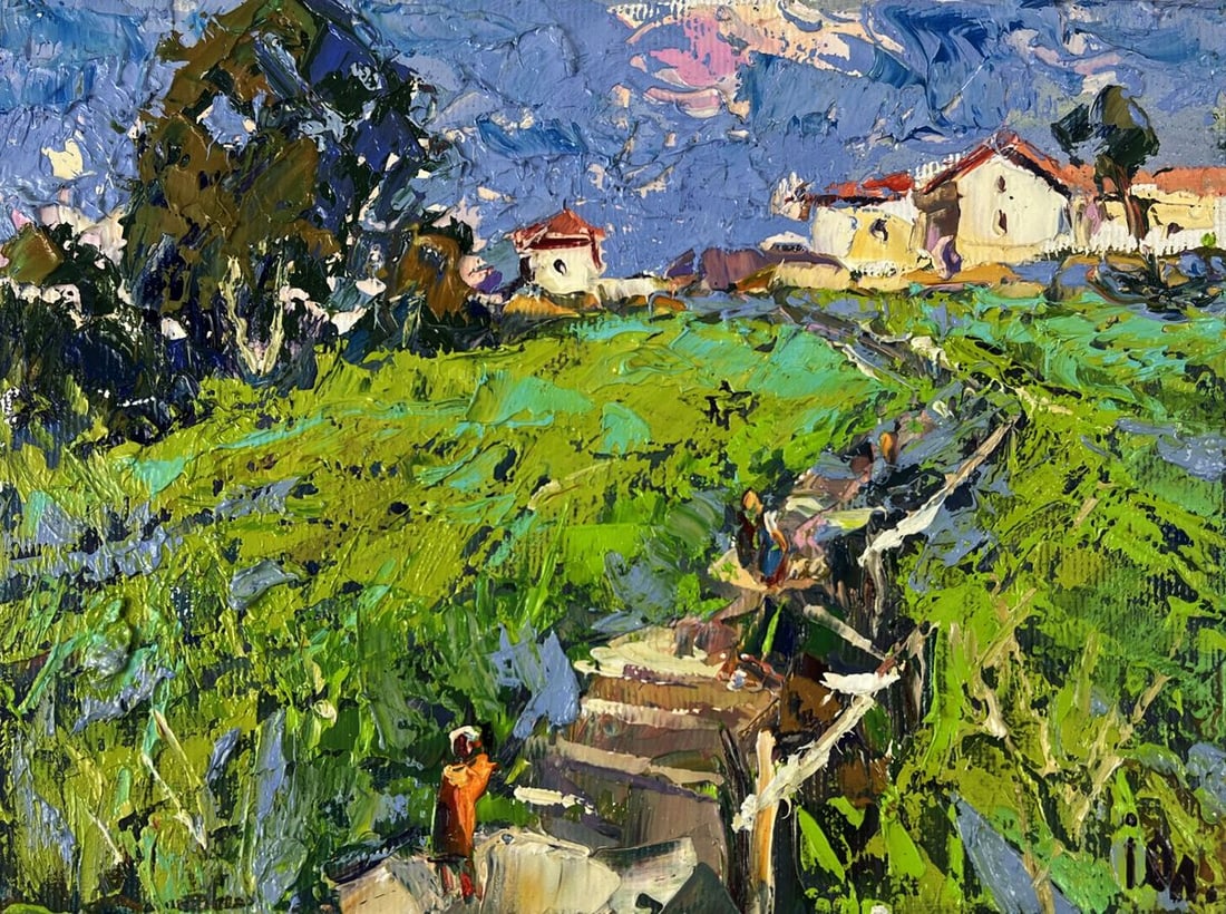 Oil painting The path leading to the city Oleksiy Ivanyuk - 3