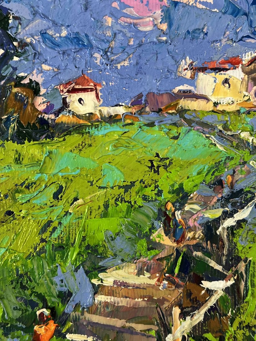 Oil painting The path leading to the city Oleksiy Ivanyuk - 7
