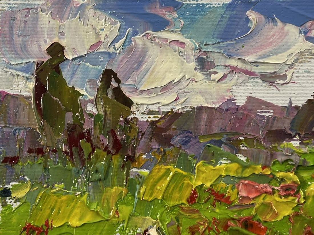 Oil painting In the poppy fields Oleksiy Ivanyuk - 4