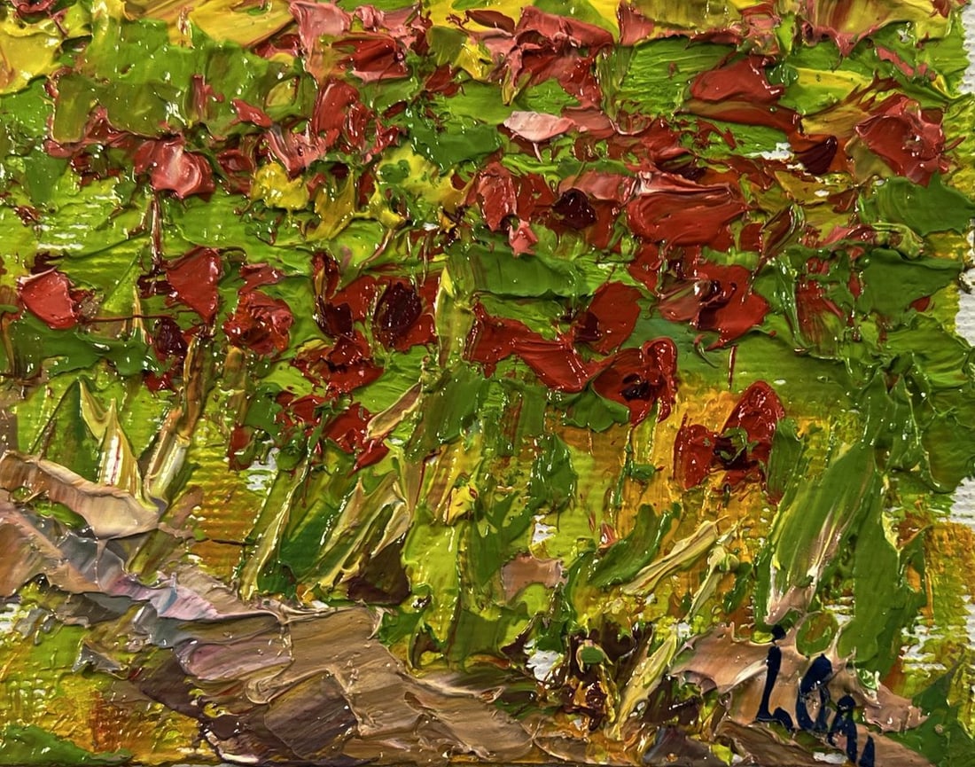 Oil painting In the poppy fields Oleksiy Ivanyuk - 6