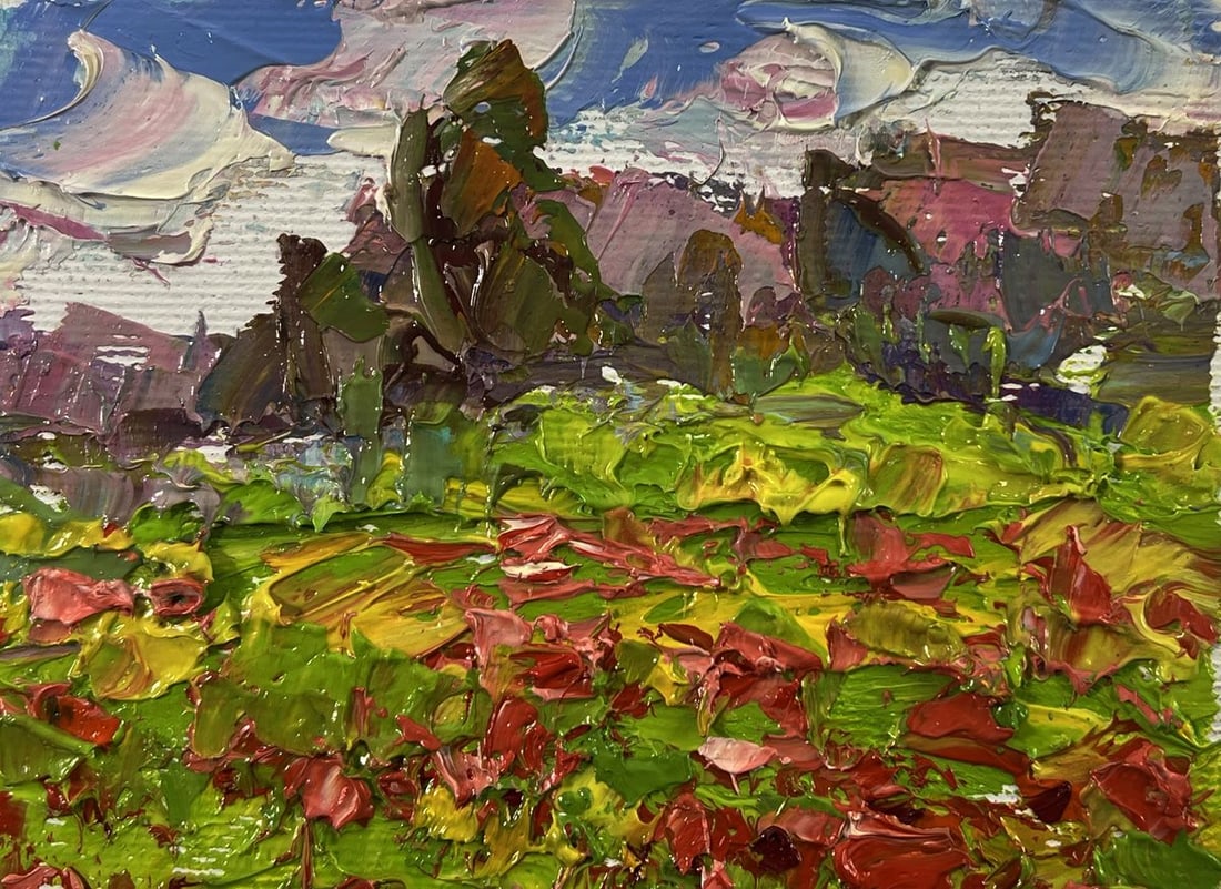 Oil painting In the poppy fields Oleksiy Ivanyuk - 7