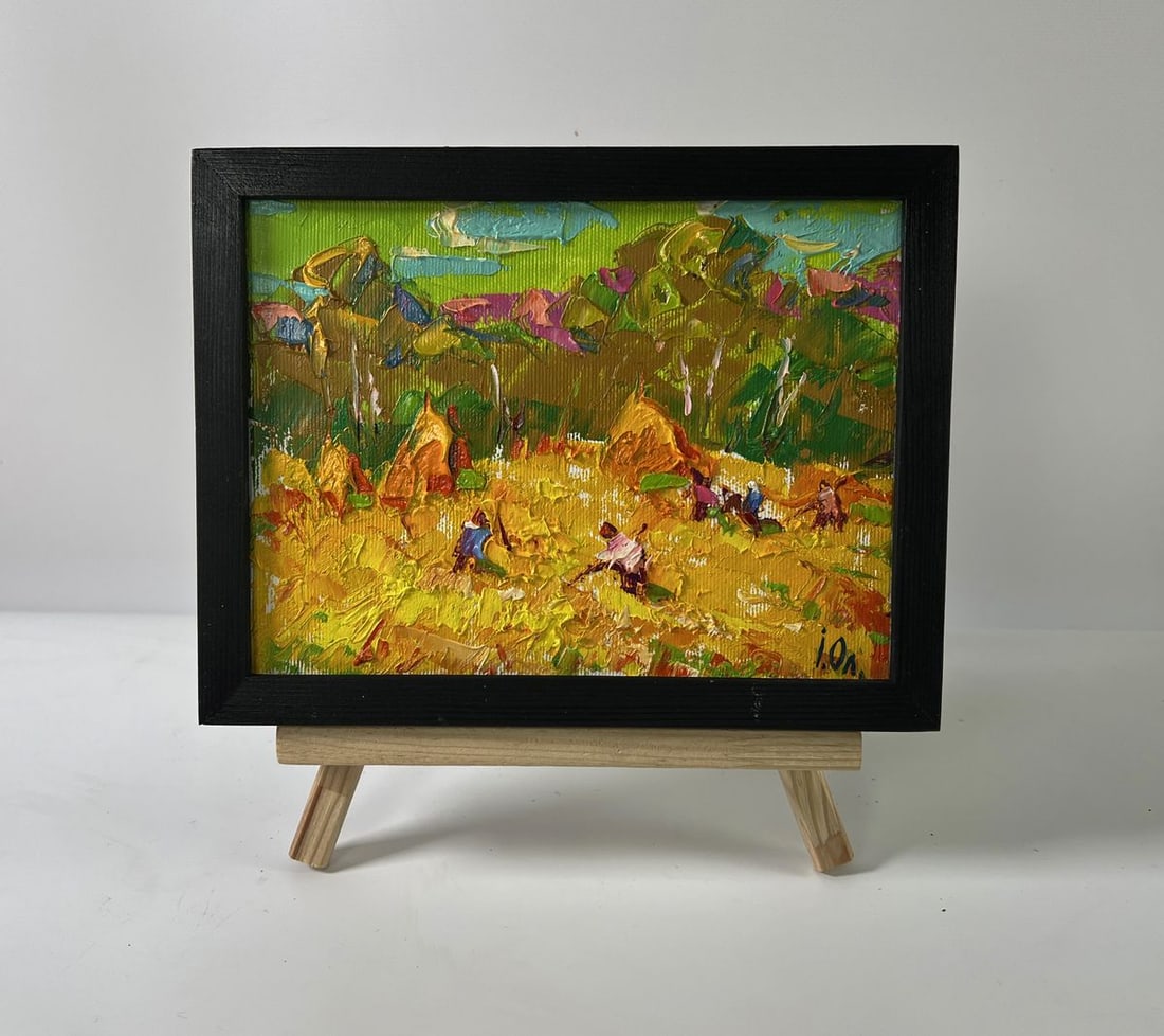 Oil painting Working in the field Oleksiy Ivanyuk (1 of 8)