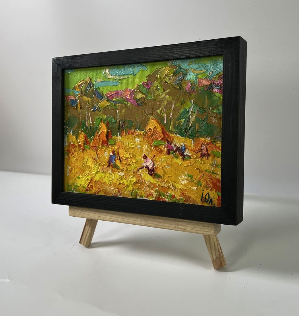 Oil painting Working in the field Oleksiy Ivanyuk - 2