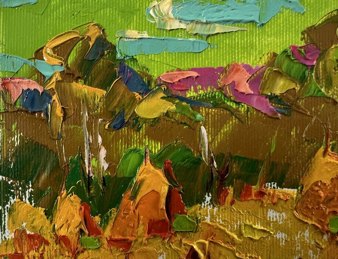 Oil painting Working in the field Oleksiy Ivanyuk - 4