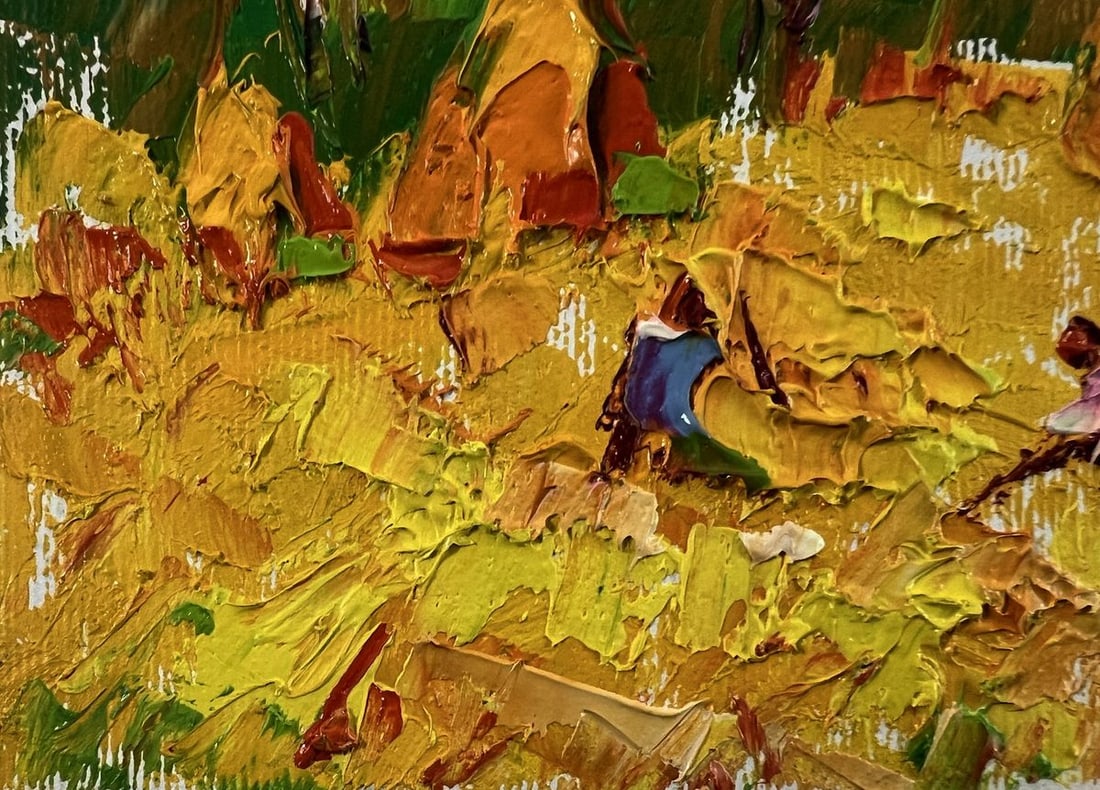 Oil painting Working in the field Oleksiy Ivanyuk - 5