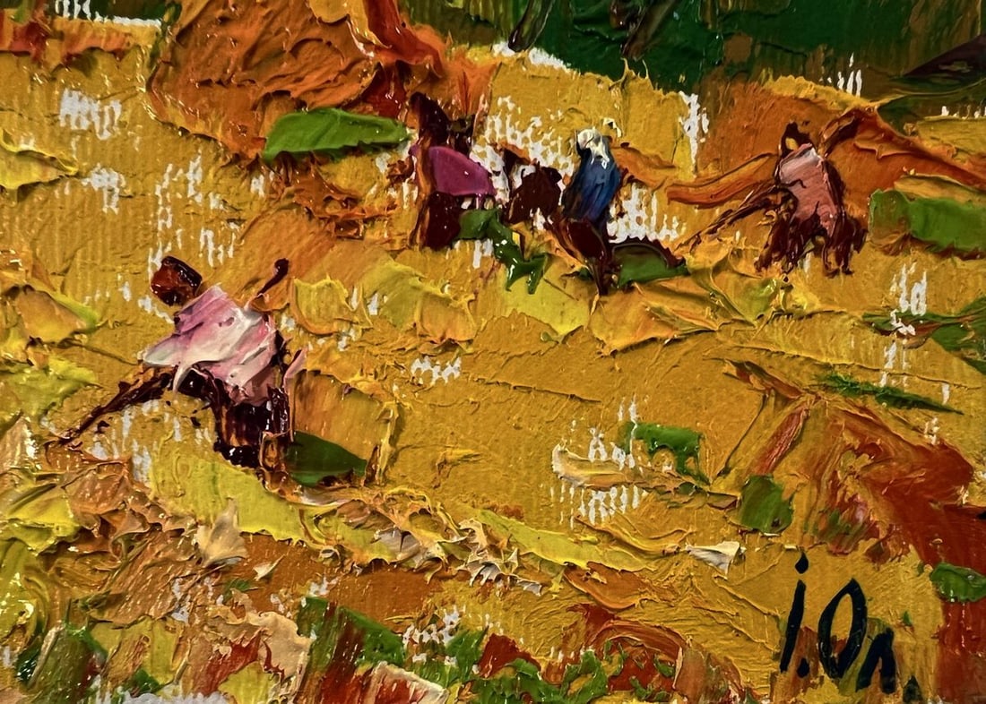 Oil painting Working in the field Oleksiy Ivanyuk - 6