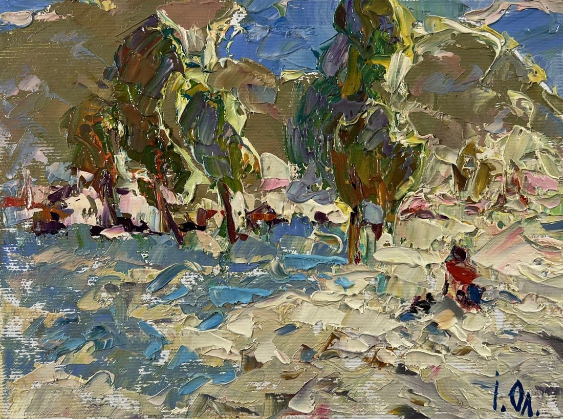 Oil painting Summer walk through the field Oleksiy Ivanyuk - 3