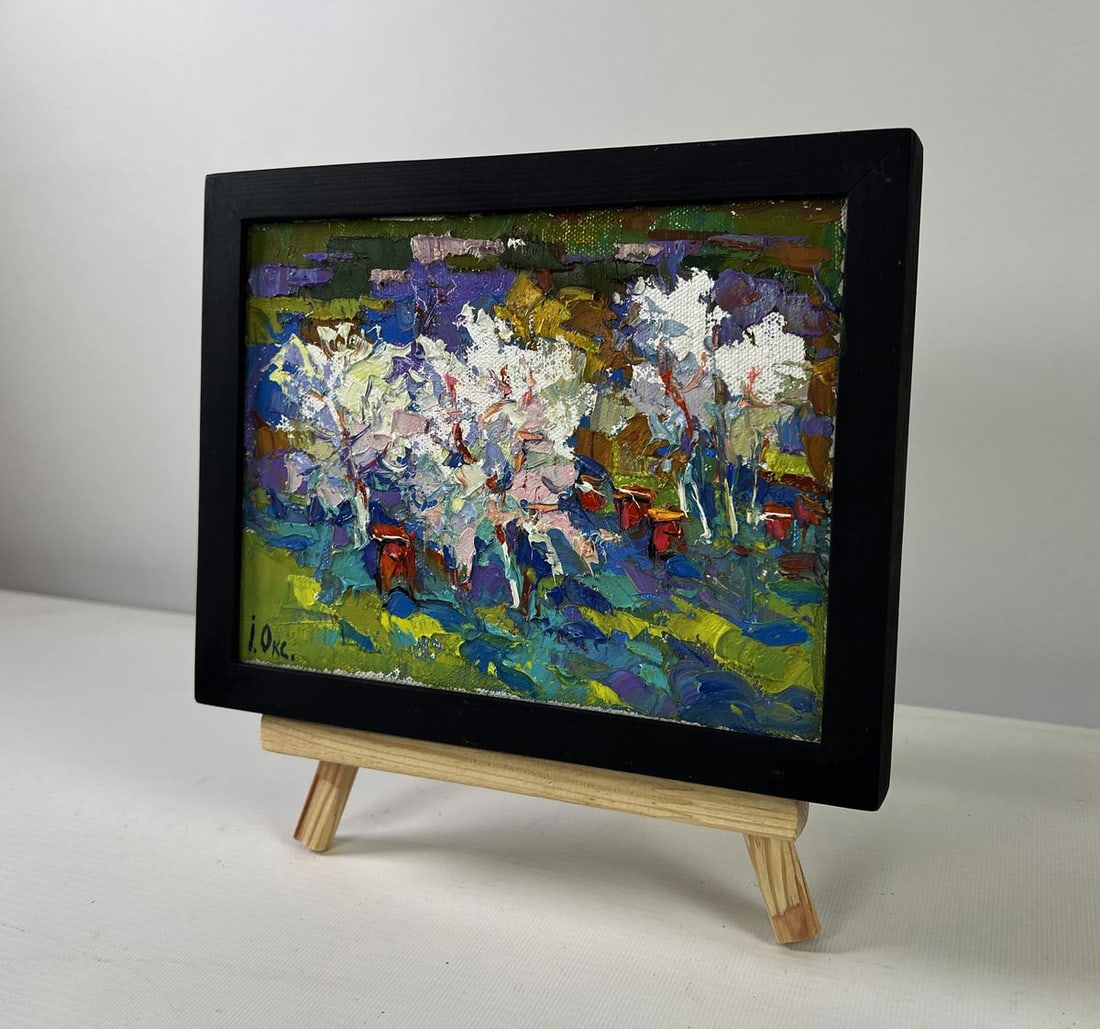 Oil painting Nature in the colors of the spring Oksana Ivanyuk - 2
